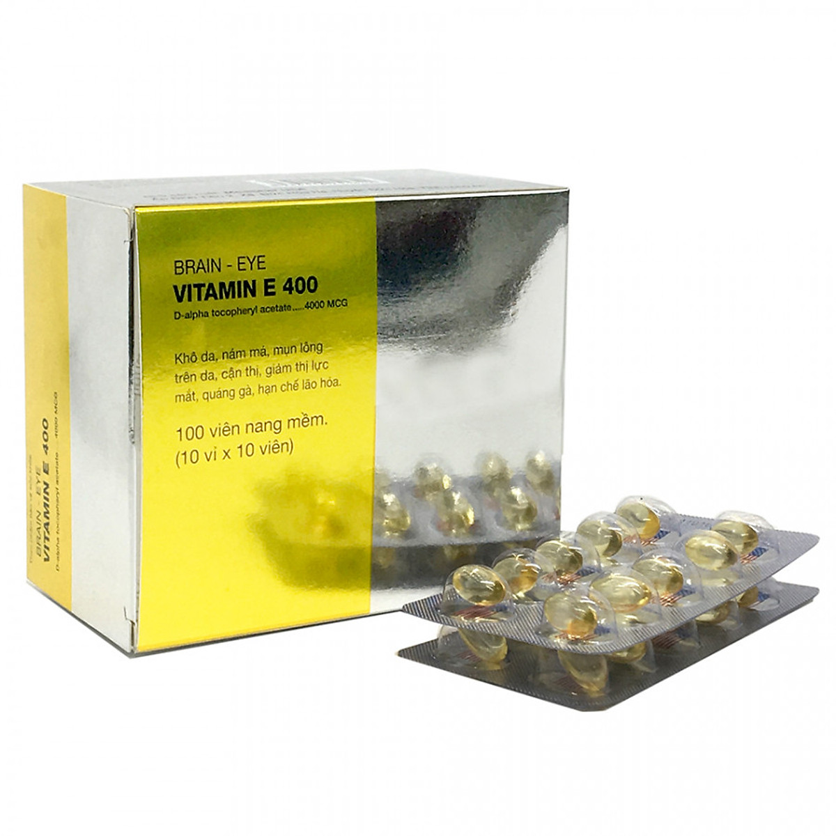 Thực phẩm chức năng Vitamin E 400 - Ngằn ngừa oxy hóa cho da