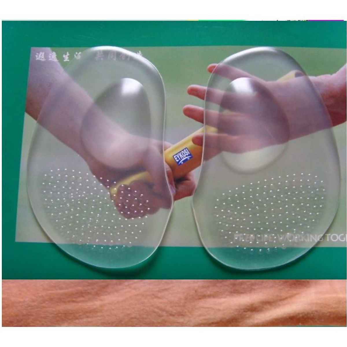 Bộ 2 miếng lót giày silicon massage bảo vệ chống đau chân