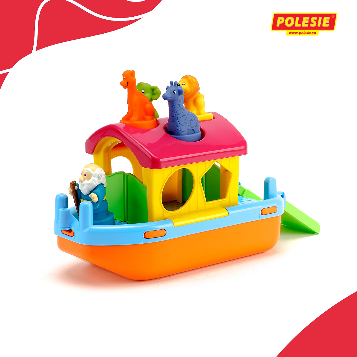 Con thuyền của Noah đồ chơi - Wader Toys - Mô hình 3D