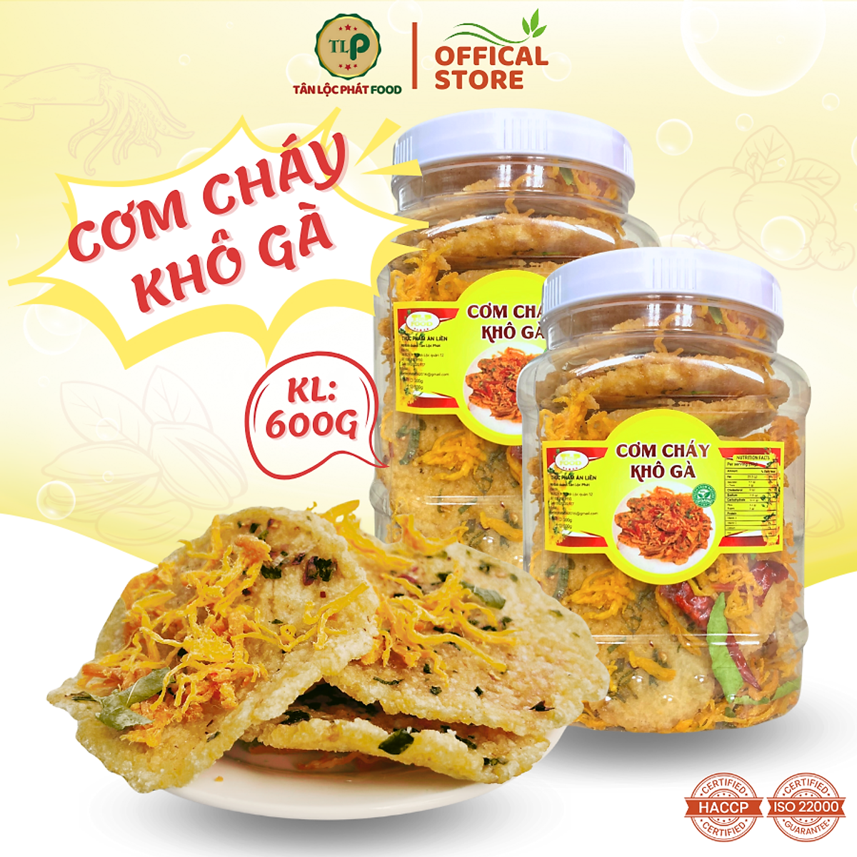 CƠM CHÁY LẮC KHÔ GÀ ĐẬM VỊ - MỖI HŨ 300G