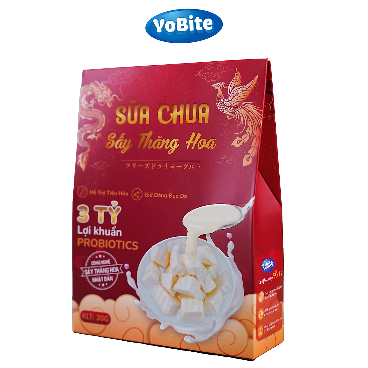 Sữa Chua Khô Sấy Thăng Hoa YOBITE Vị Tổng hợp 30gr Hỗ Trợ Tiêu Hóa Tăng Cường Đề Kháng