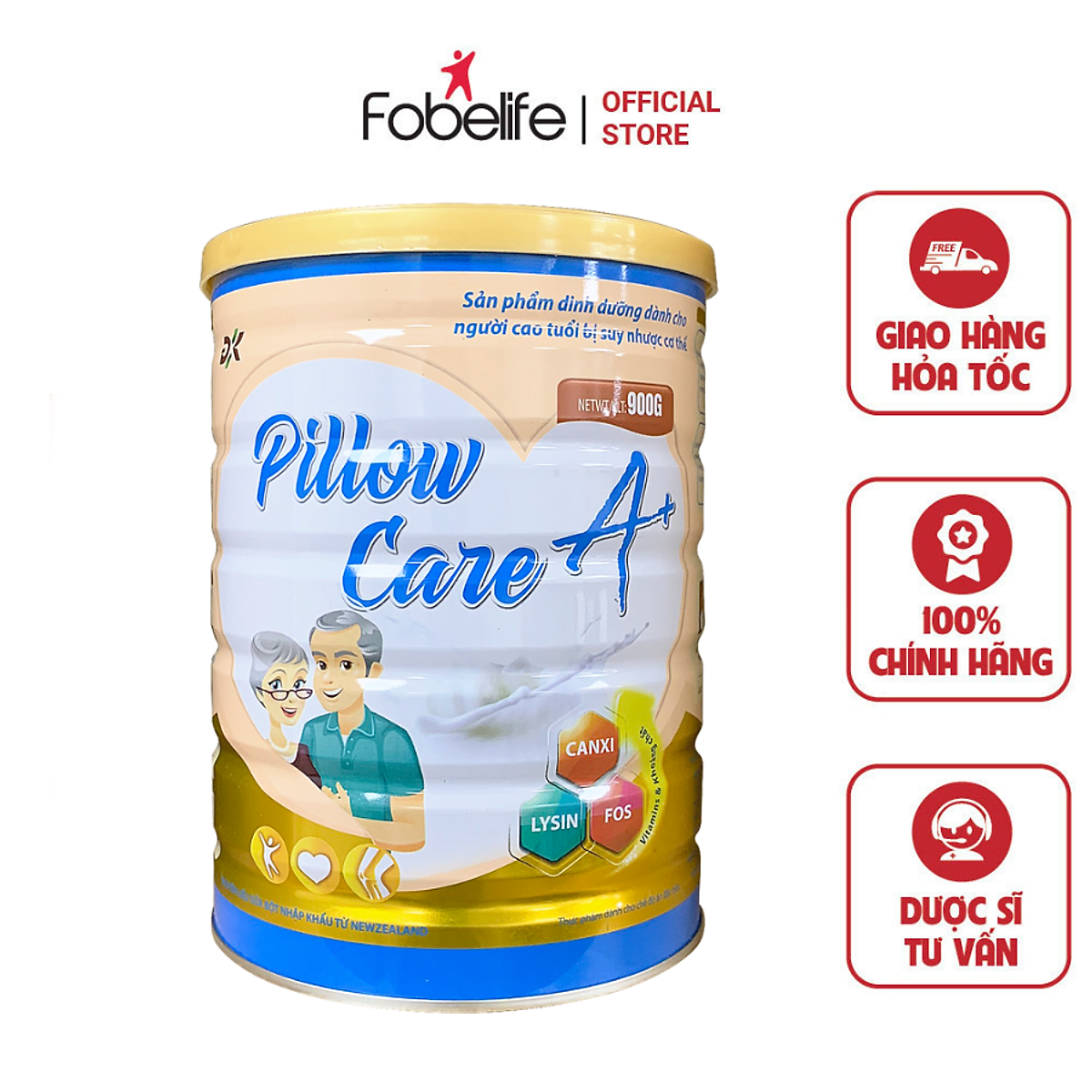 Sữa Bột Cho Người Lớn Phục Hồi Sức Khỏe Sau Khi Ốm Tăng Sức Đề Kháng Bổ Sung Vitamin Khoáng Chất Pillow Care A+