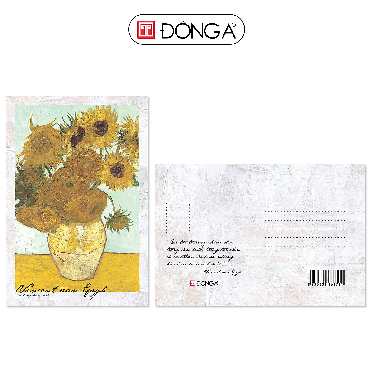 Combo 8 postcards Danh họa Van Gogh - Monet