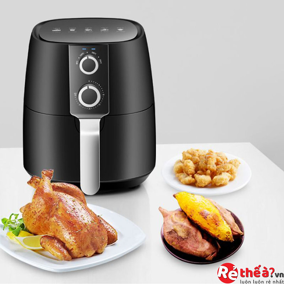 Nồi chiên không dầu camel, nồi nướng cơ dung tích 6 lít công suất lớn tiết kiệm điện 5.0