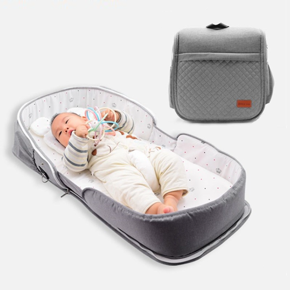 Giường nôi trẻ sơ sinh Mommy Bag Backpack Diaper Bag