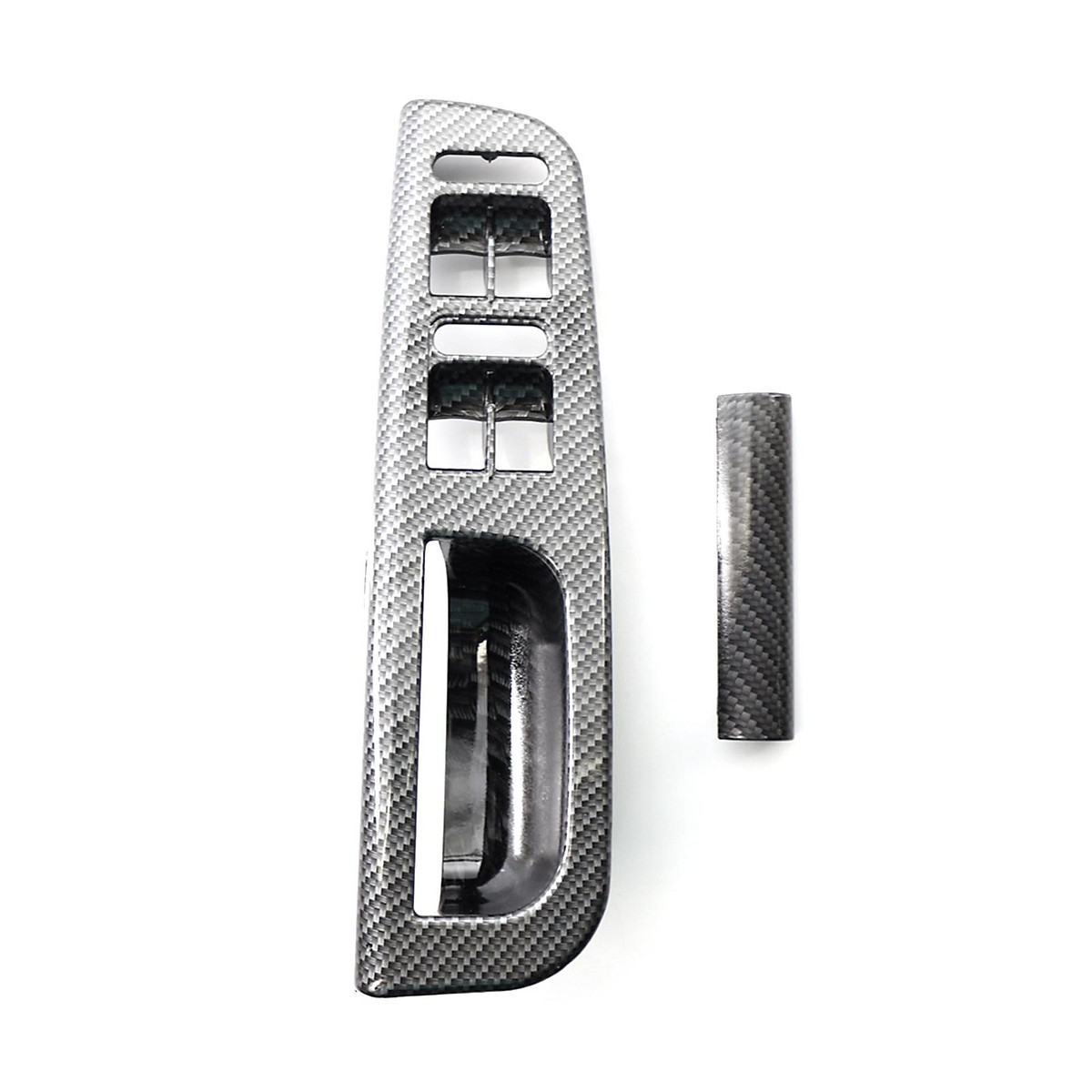 Khung bảng điều chỉnh cửa sổ ghế trước bên phải sơn họa tiết cacbon thay thế dùng cho xe