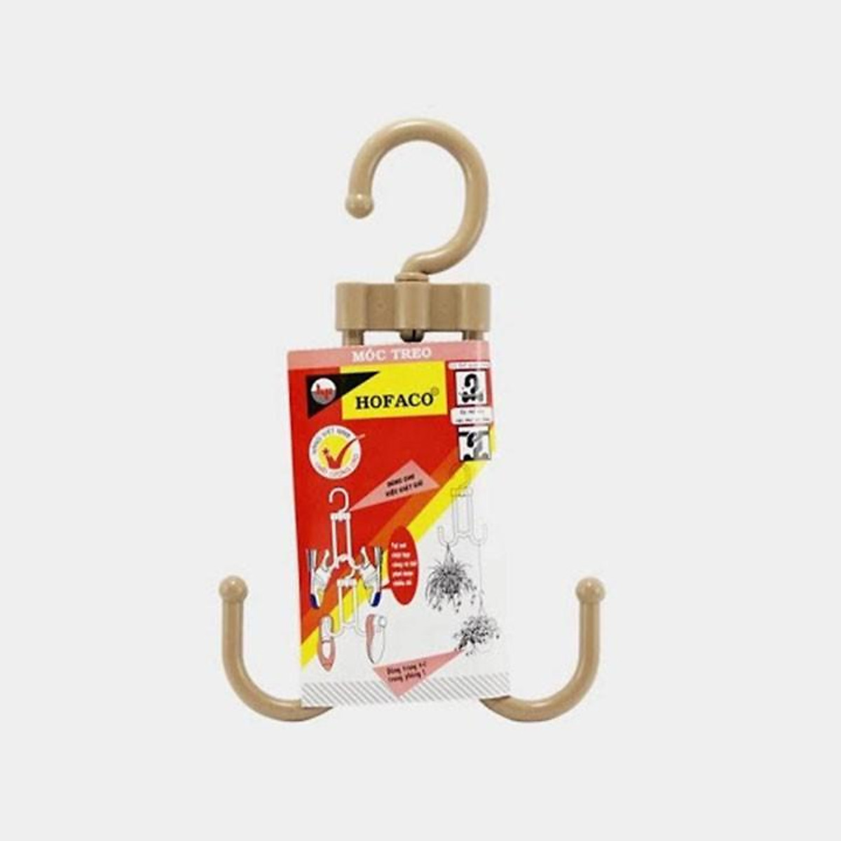 Móc phoi giầy dép 360 độ chắc chắn