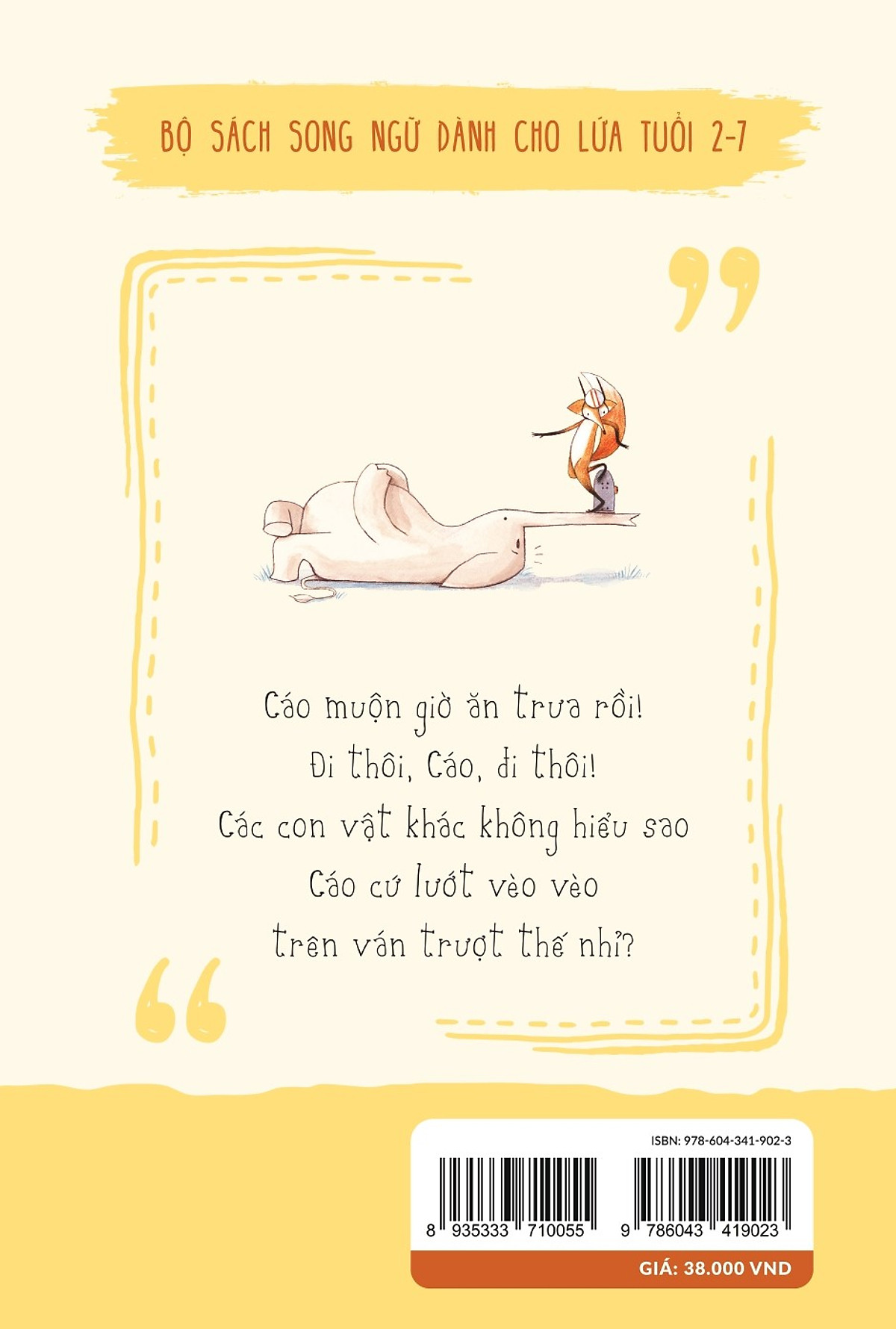 Sách Thiếu Nhi Song Ngữ | Cáo Đi Muộn - Fox is Late | Sách Song Ngữ Cho Bé | San Hô Books.