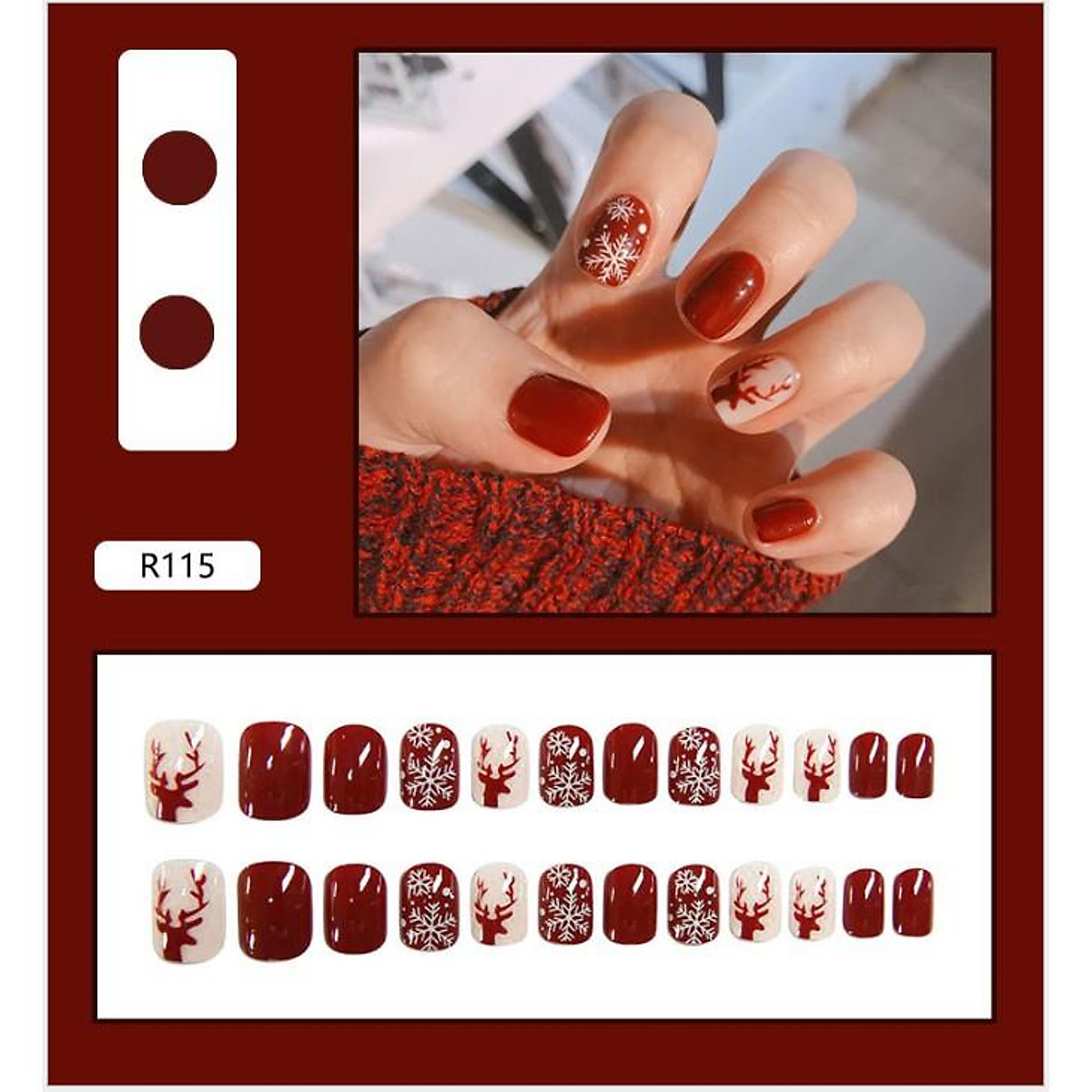 Mẫu Nail Noel Nail Giáng Sinh Đẹp Đơn Giản Cho Bạn Gái