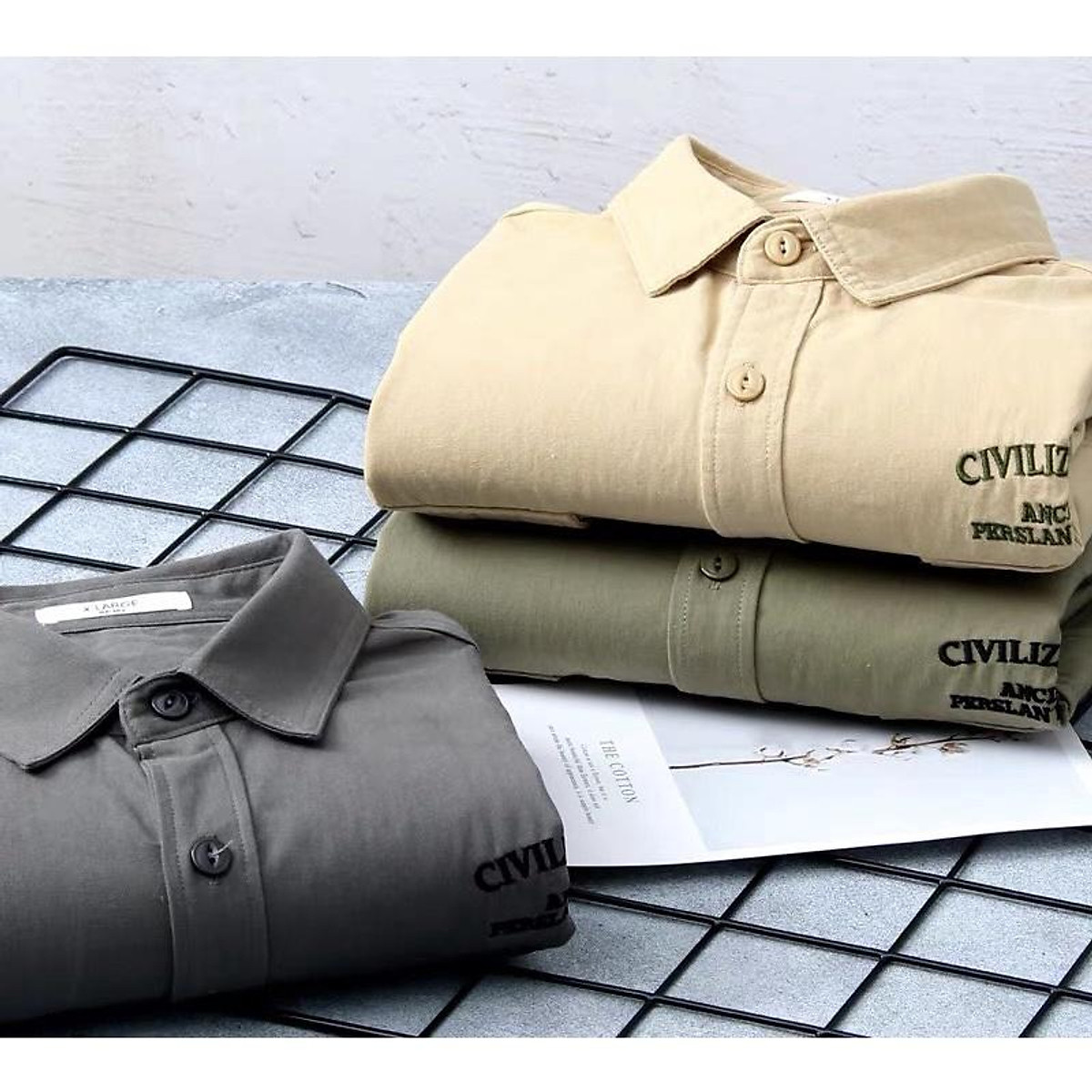 Áo sơ mi basic chất kaki cao cấp, Áo sơ mi nam nữ cực đẹp Áo Sơ Mi Basic Chất Kaki Cao Cấp, Áo Sơ Mi Nam Nữ Cực Đẹp