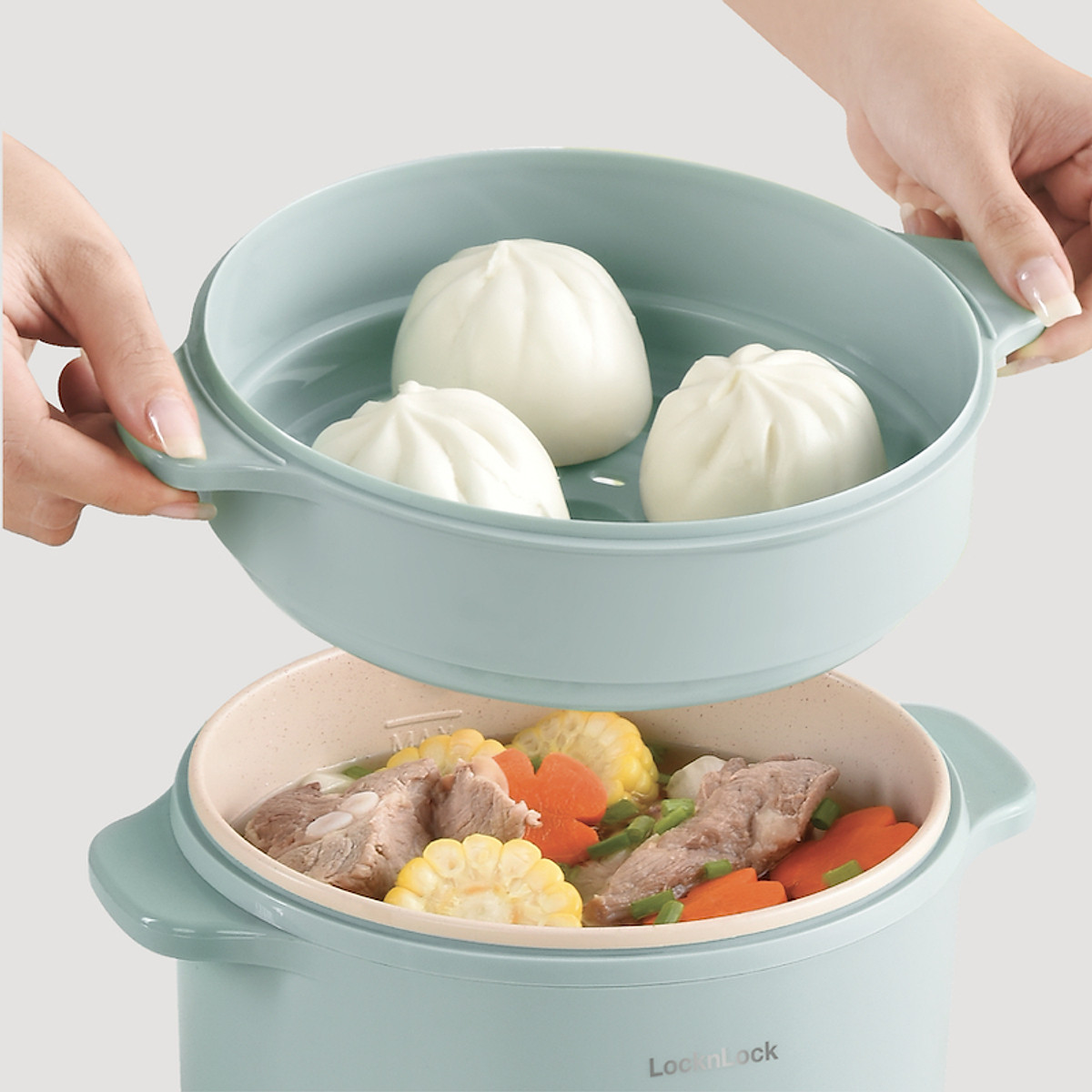 Nồi điện đa năng LocknLock Electric Multi Pot EJP156MIT 2L, 2 chế độ