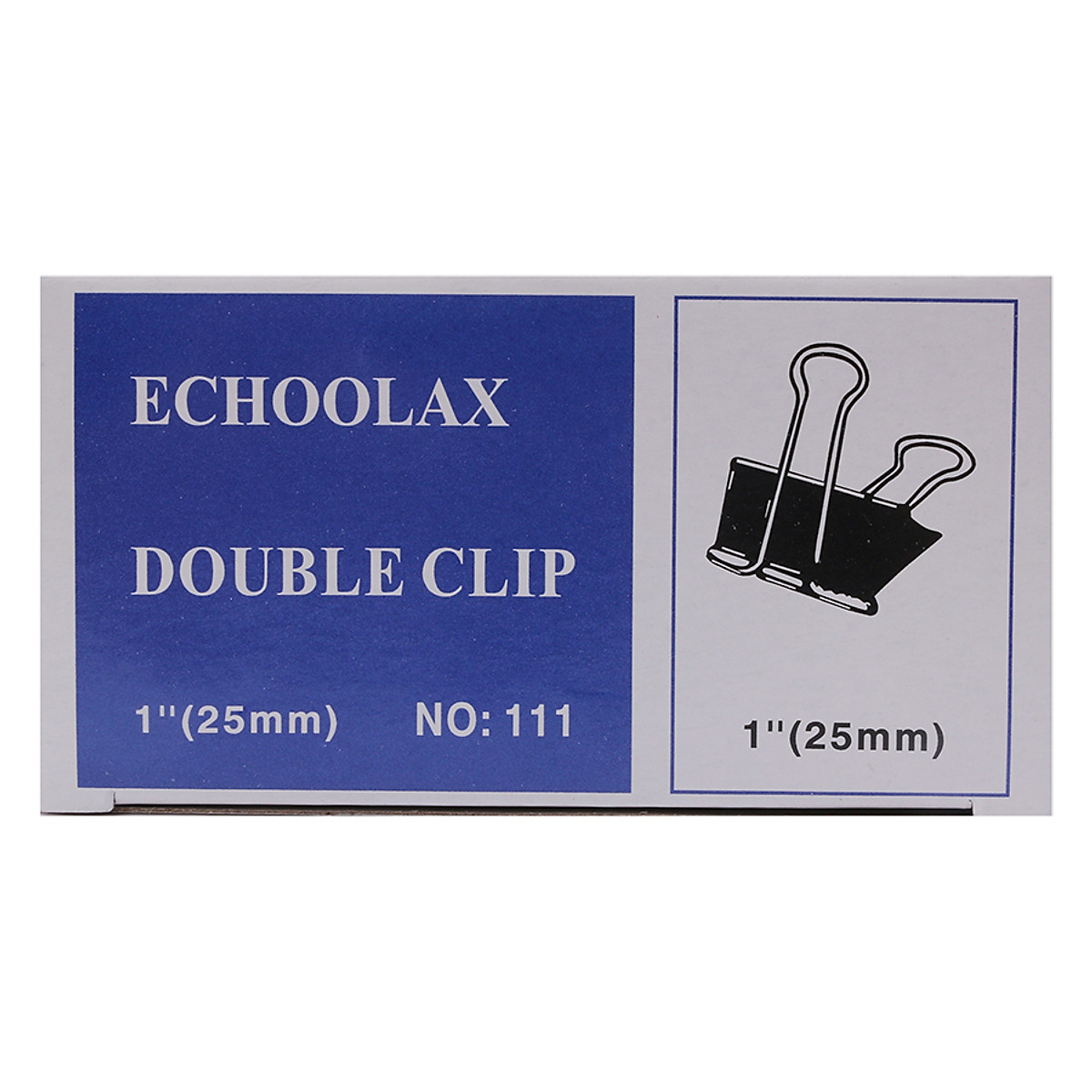 Bộ 3 Hộp Kẹp Bướm Echo (25mm) - Đen