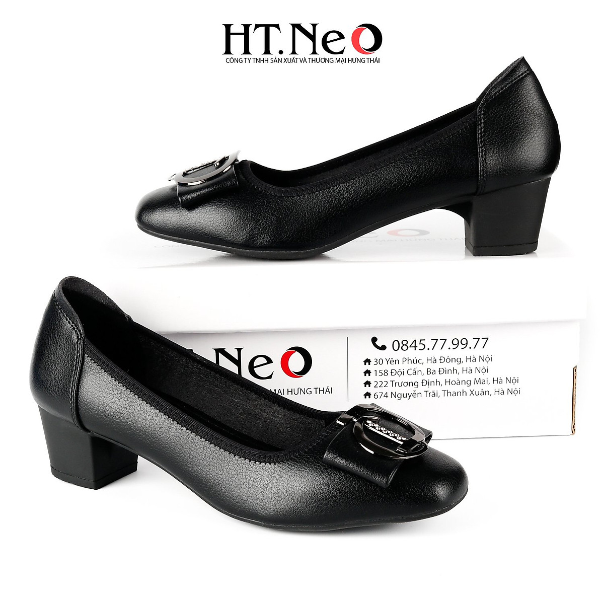 Mua Giày công sở nữ, giày cao gót HT.NEO gót vuông 5p chất liệu da cao cấp, đi cực êm chân, thoải mái, giày được thiết kế trẻ trung với khuy CD Mua Giày Công Sở Nữ, Giày Cao Gót Ht.Neo Gót Vuông 5P Chất Liệu Da Cao Cấp, Đi Cực Êm Chân, Thoải Mái, Giày Được Thiết Kế Trẻ Trung Với Khuy Cd