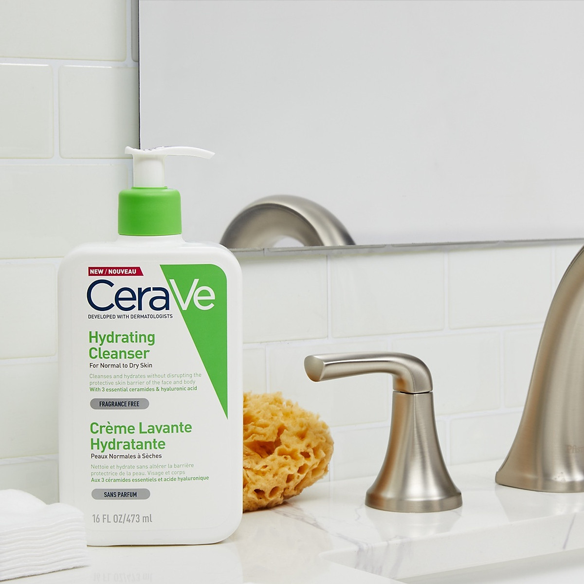 Sữa Rửa Mặt Giúp Làm Sạch Và Cấp Ẩm Dành Cho Da Thường Và Da Khô Cerave Hydrating Cleanser 473ml