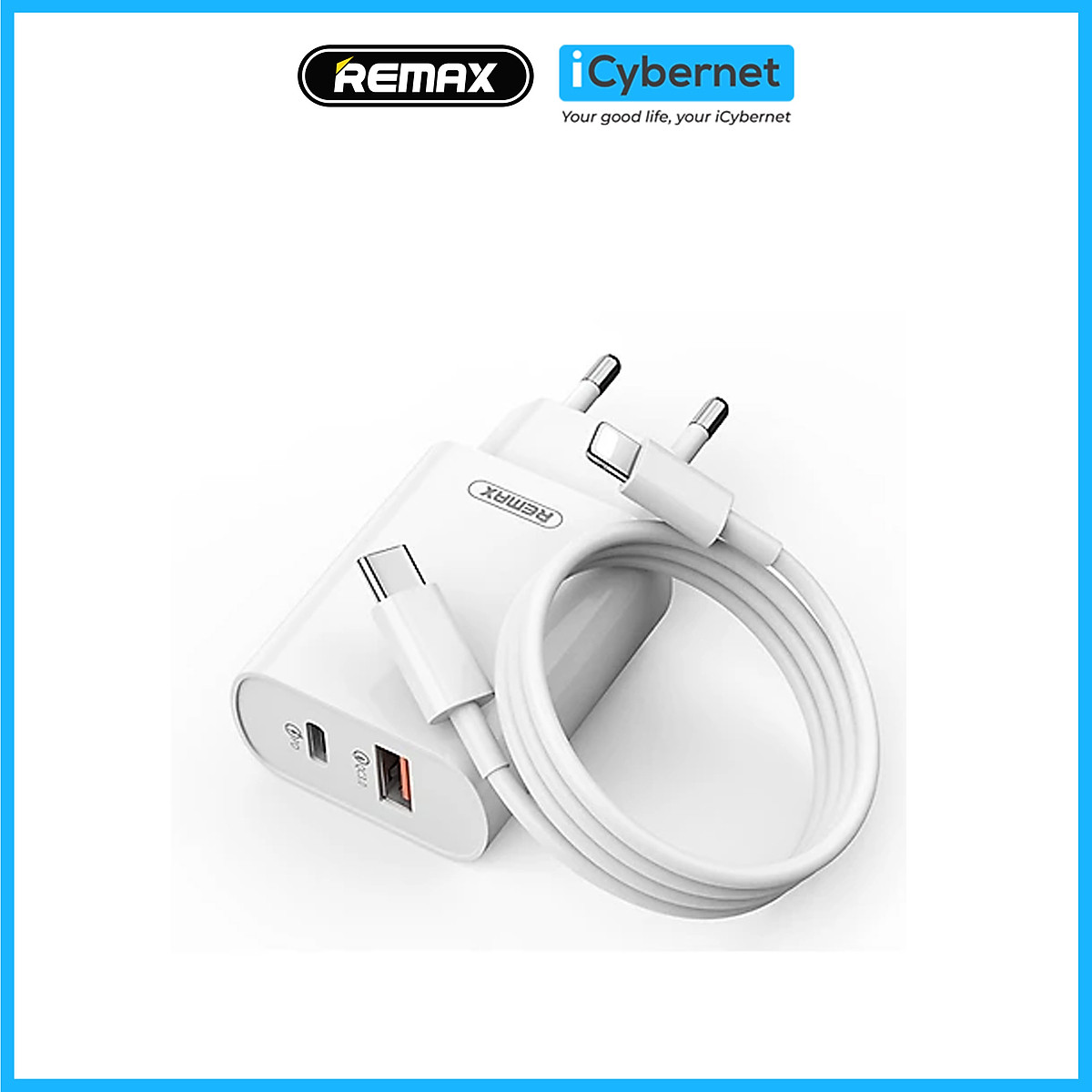Bộ sạc nhanh cho IP công suất 18W Remax RP-U37 - Hàng chính hãng