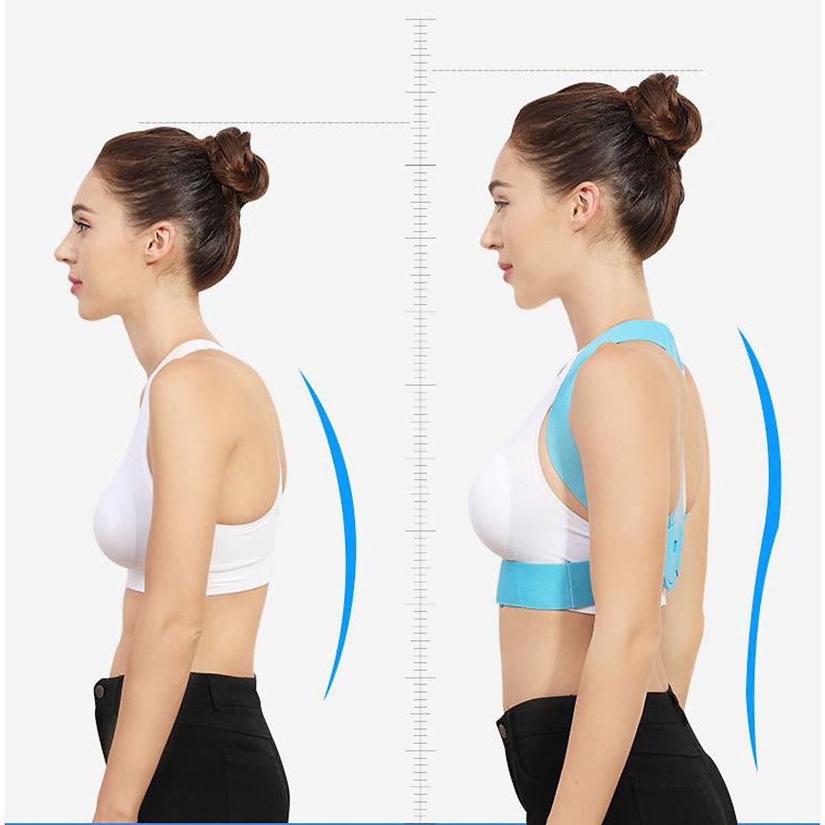 Đai Chống Gù Lưng Nam Nữ Có Nẹp Dành Cho Dân Văn Phòng miDoctor mi04