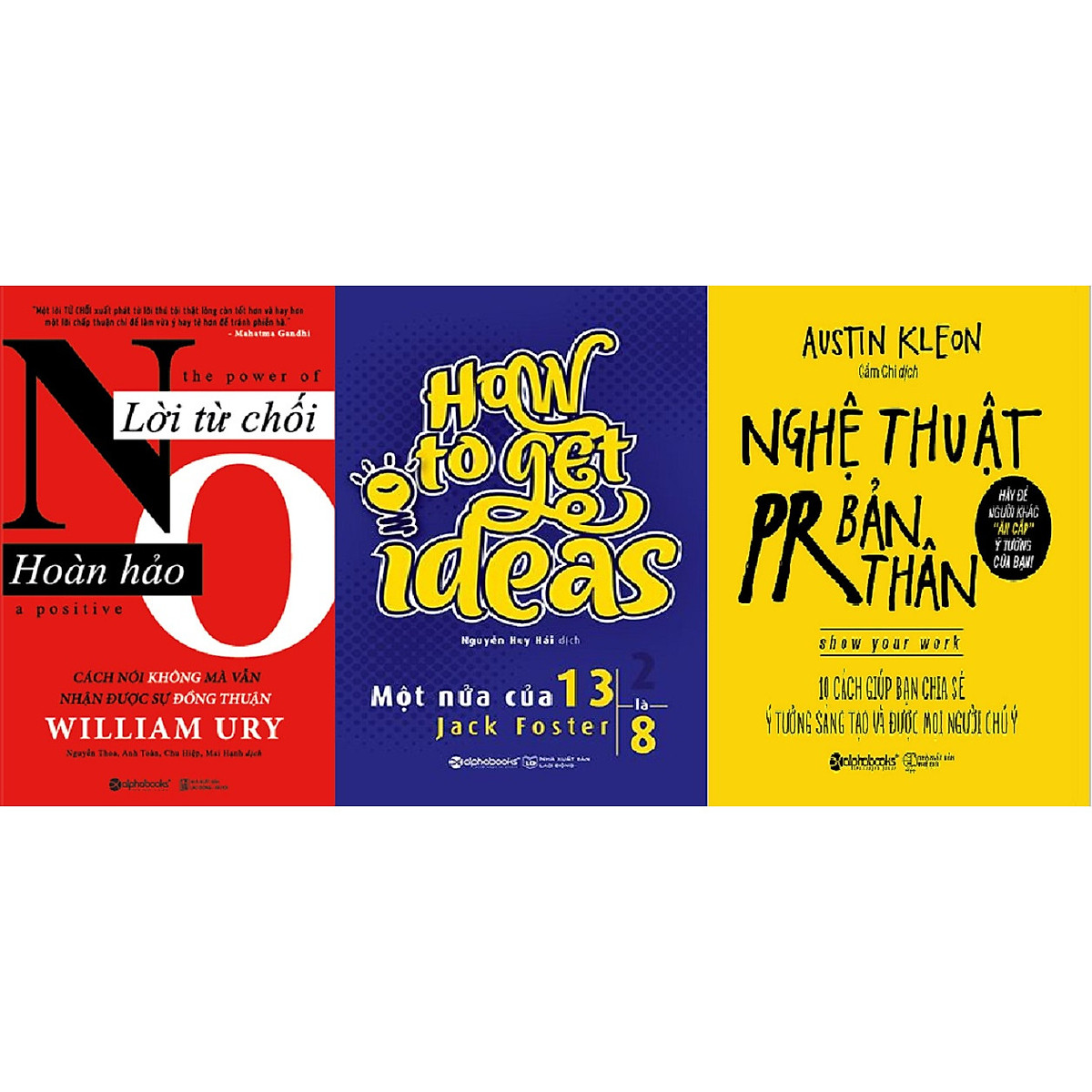 Combo Một Nửa Của 13 Là 8 + Lời Từ Chối Hoàn Hảo + Nghệ Thuật Pr Bản Thân | Ets Books | Tiki