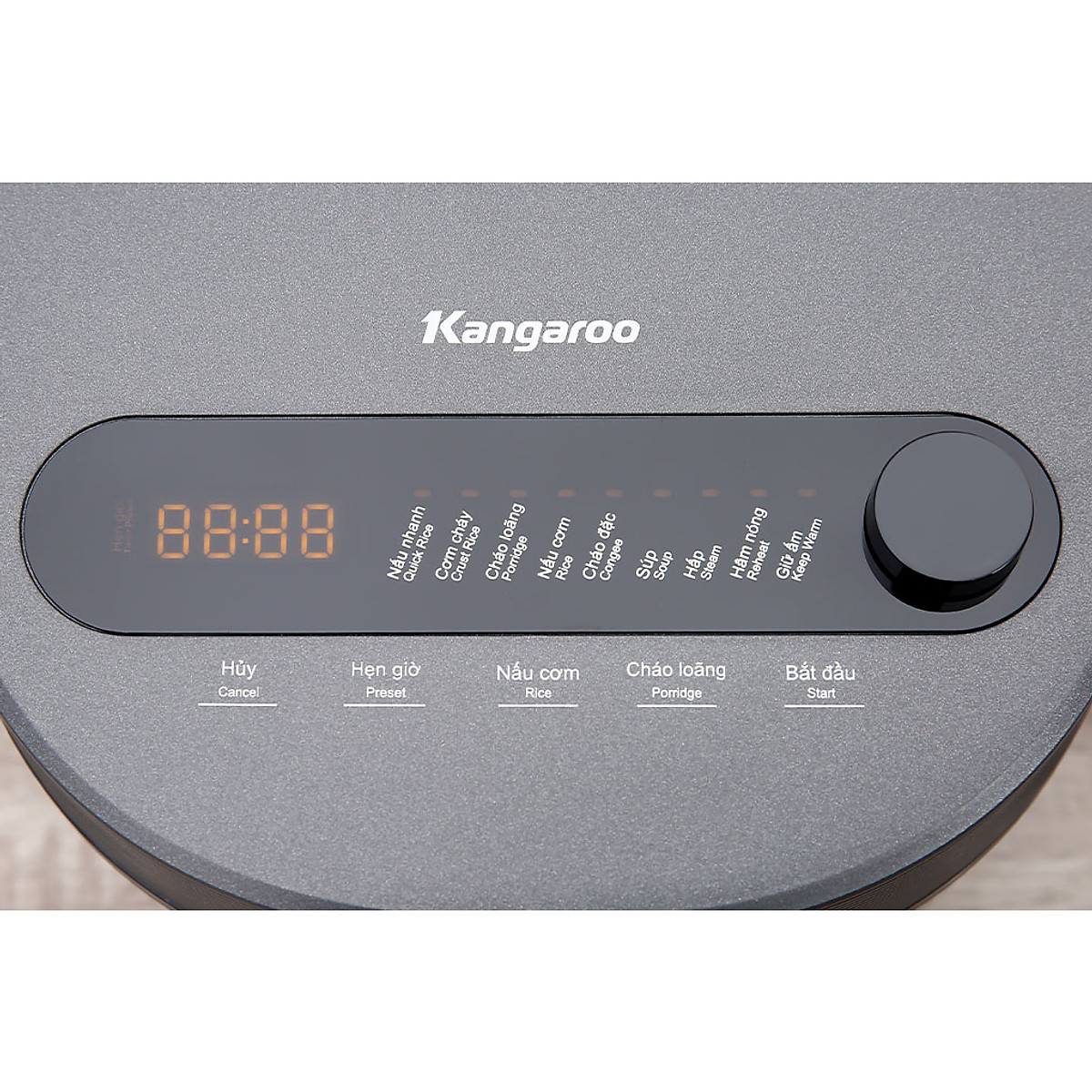 Nồi cơm điện cao tần Kangaroo model KG18RIH2, dung tích 1.8L, công suất 1300W, công nghệ gia nhiệt IH, cho nhiệt tỏa đều, nhanh - Hàng chính hãng
