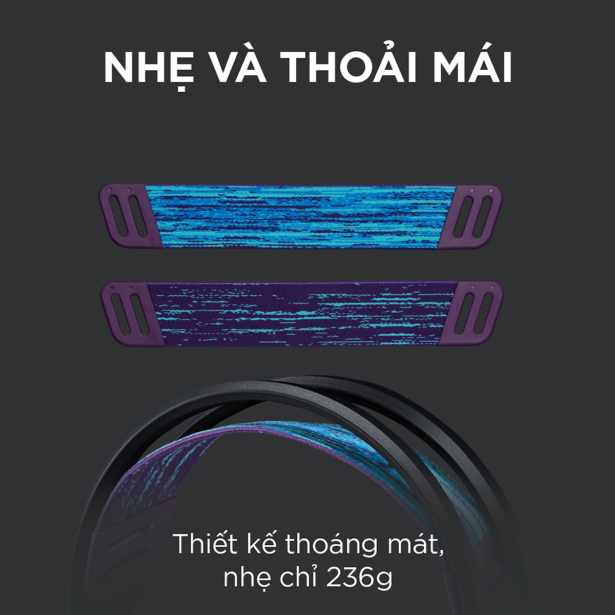 Tai nghe game không dây Lightspeed Logitech G535 - Trọng lượng nhẹ, âm thanh nổi, tương thích PC, PS4, PS5, Mic gấp để tắt tiếng - Hàng chính hãng