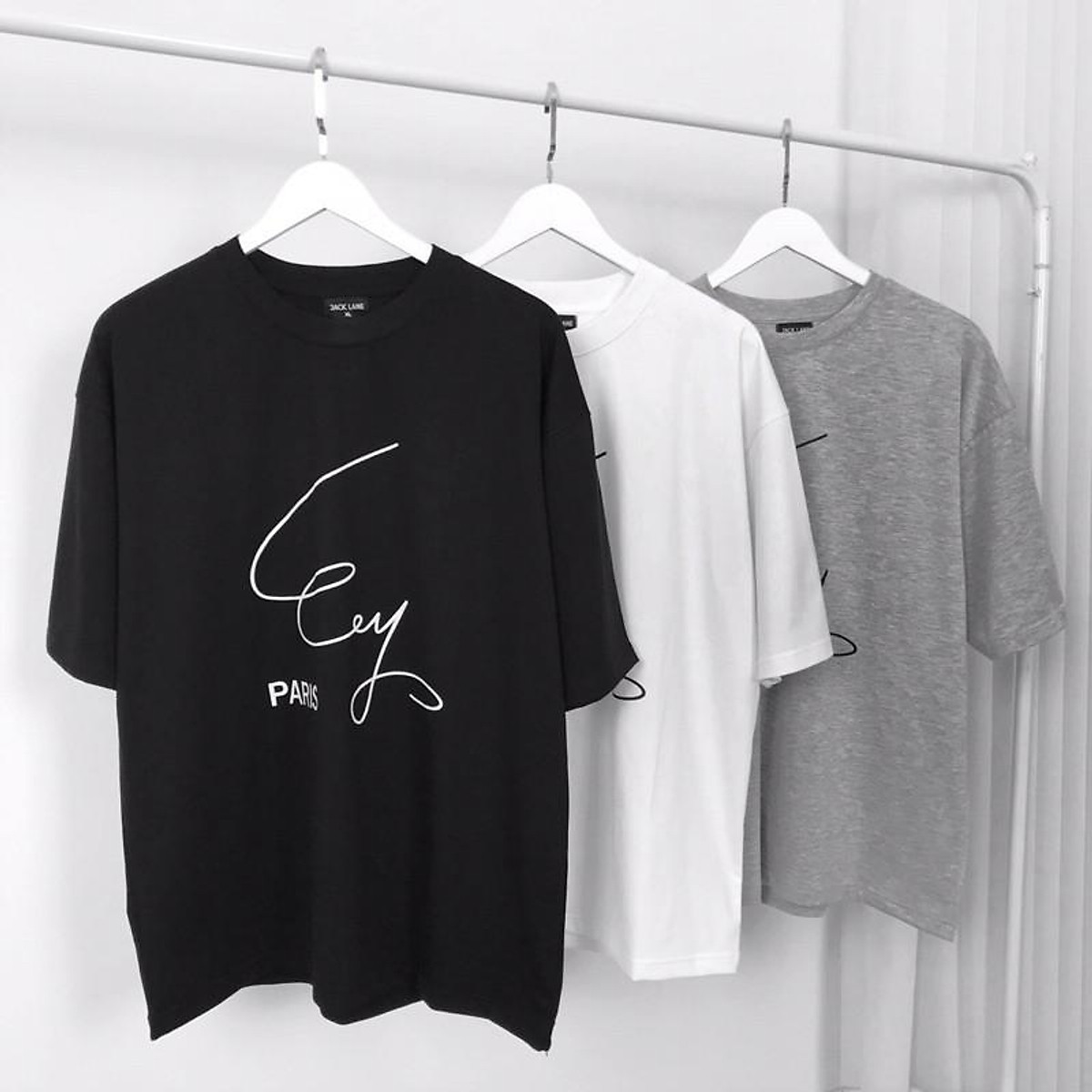 Áo phông Oversize Paris,JACKLANE , Áo cộc tay Unisex Jack Lane - Áo thun nam ngắn tay không cổ Áo Phông Oversize Paris,Jacklane , Áo Cộc Tay Unisex Jack Lane - Áo Thun Nam Ngắn Tay Không Cổ