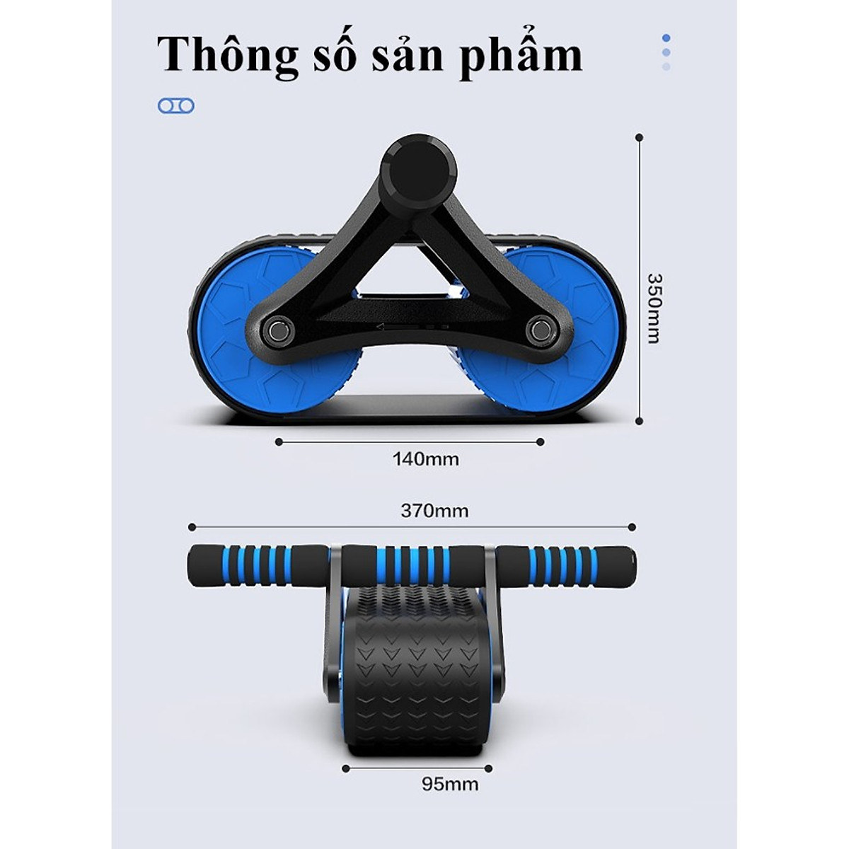 Con Lăn Phanh Tự Động Thông Minh Hỗ Trợ Tập Gym Lấy Lại Vóc Dáng Thon Gọn Hàng Chính Hãng