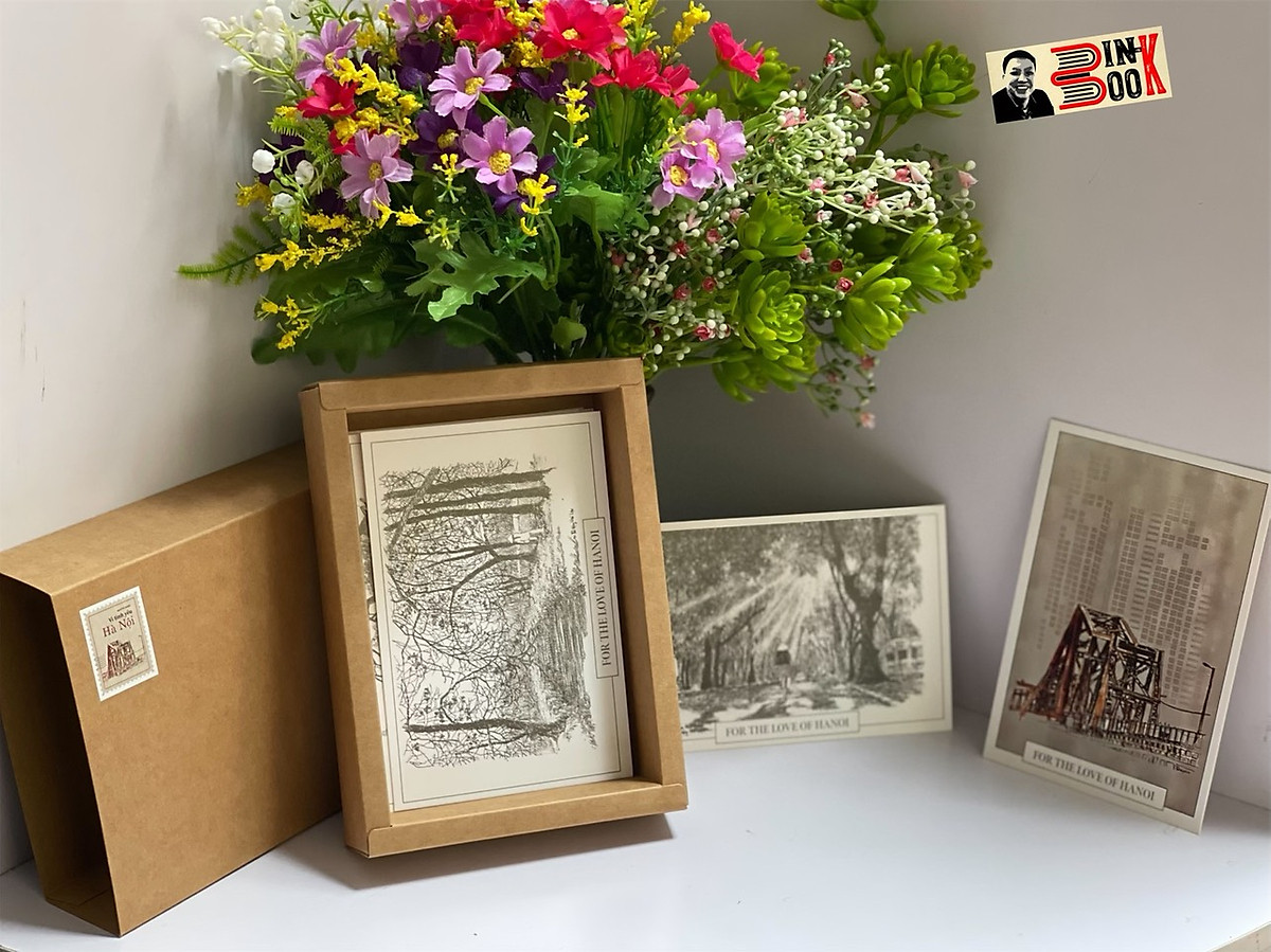 27 tấm postcard Vì Tình Yêu Hà Nội - Martín Rama - hoạ sĩ Đặng Viết Lộc - Tri Thức Trẻ Books