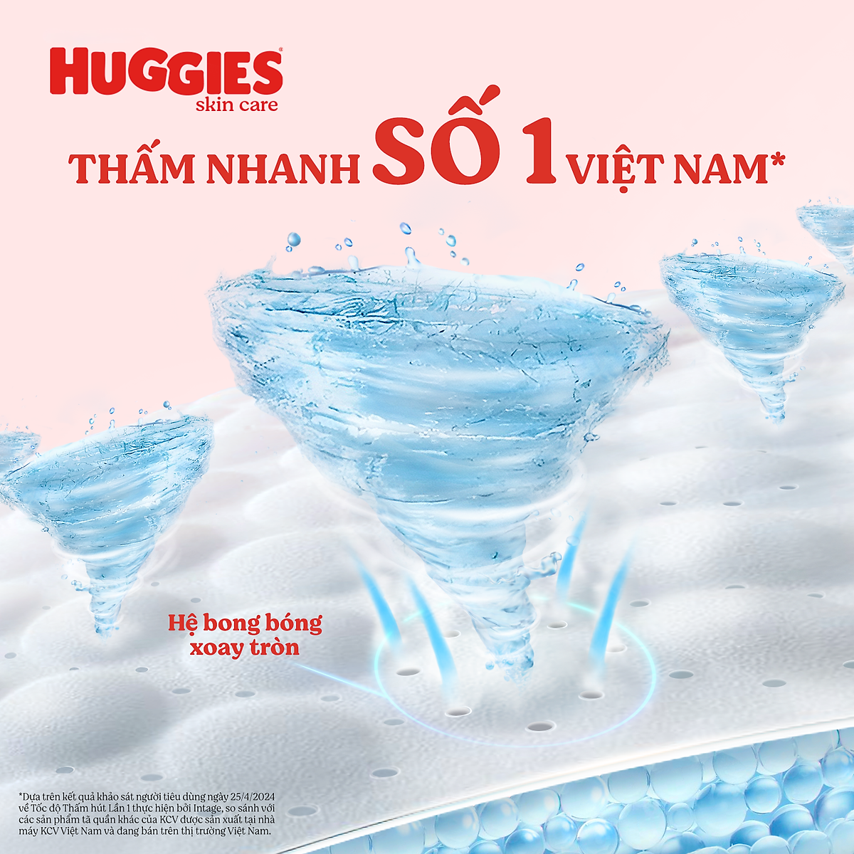 Tã quần Huggies Skin Care Mega Jumbo L100+4 miếng với tràm trà dịu da