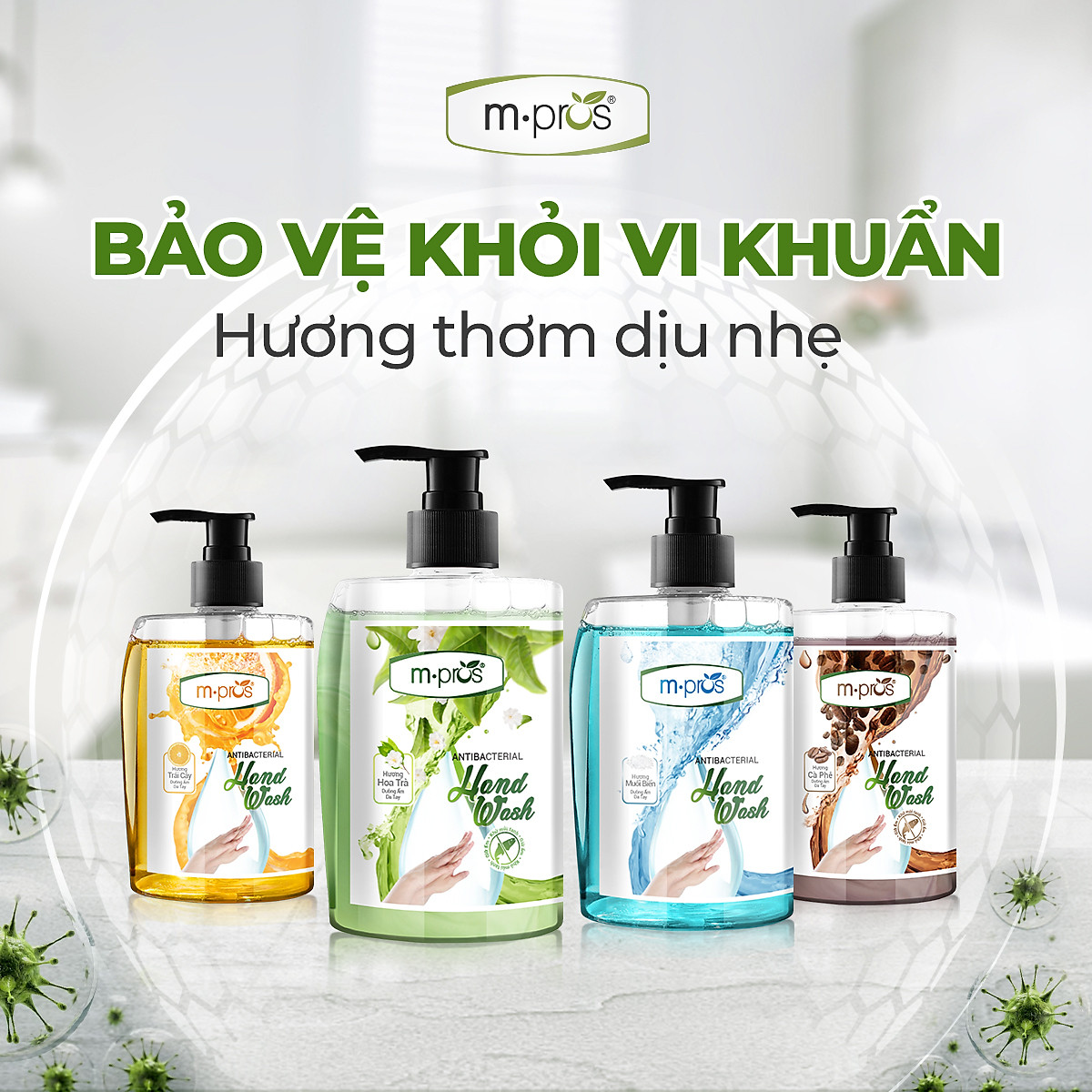 Nước Rửa Tay Diệt Khuẩn - Muối Biển