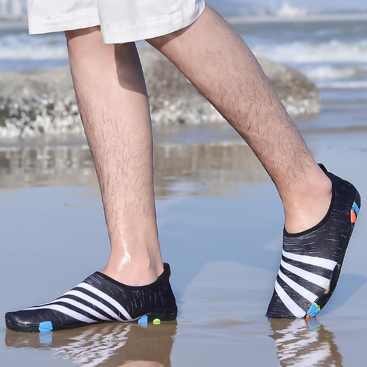 Couple Beach Wet Shoes Water Shoes Aqua Shoes Wetsuit Swim Surf Shoes -  Giày nam