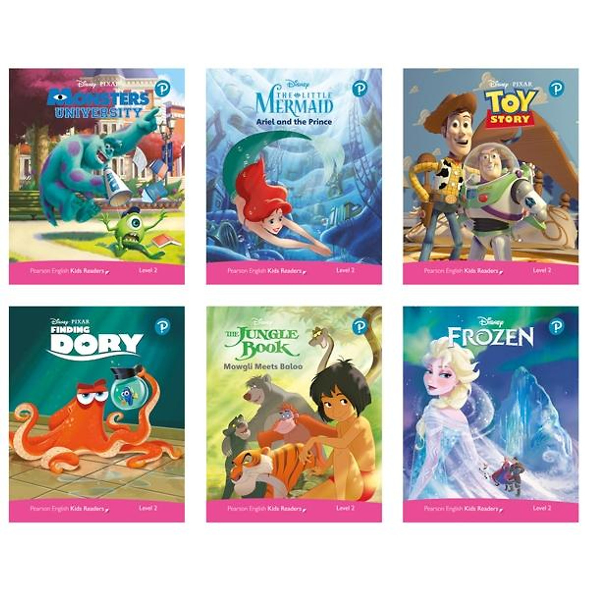 Disney Kids Readers Level 2 Pack Of 6