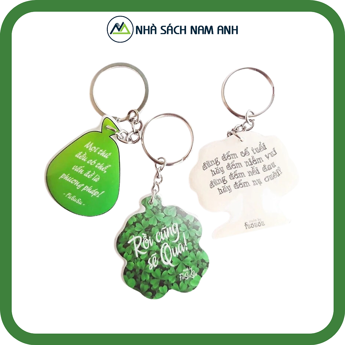 Bộ 3 Móc Khoá Độc Đáo Dễ Thương và Truyền Cảm Hứng từ FuSuSu