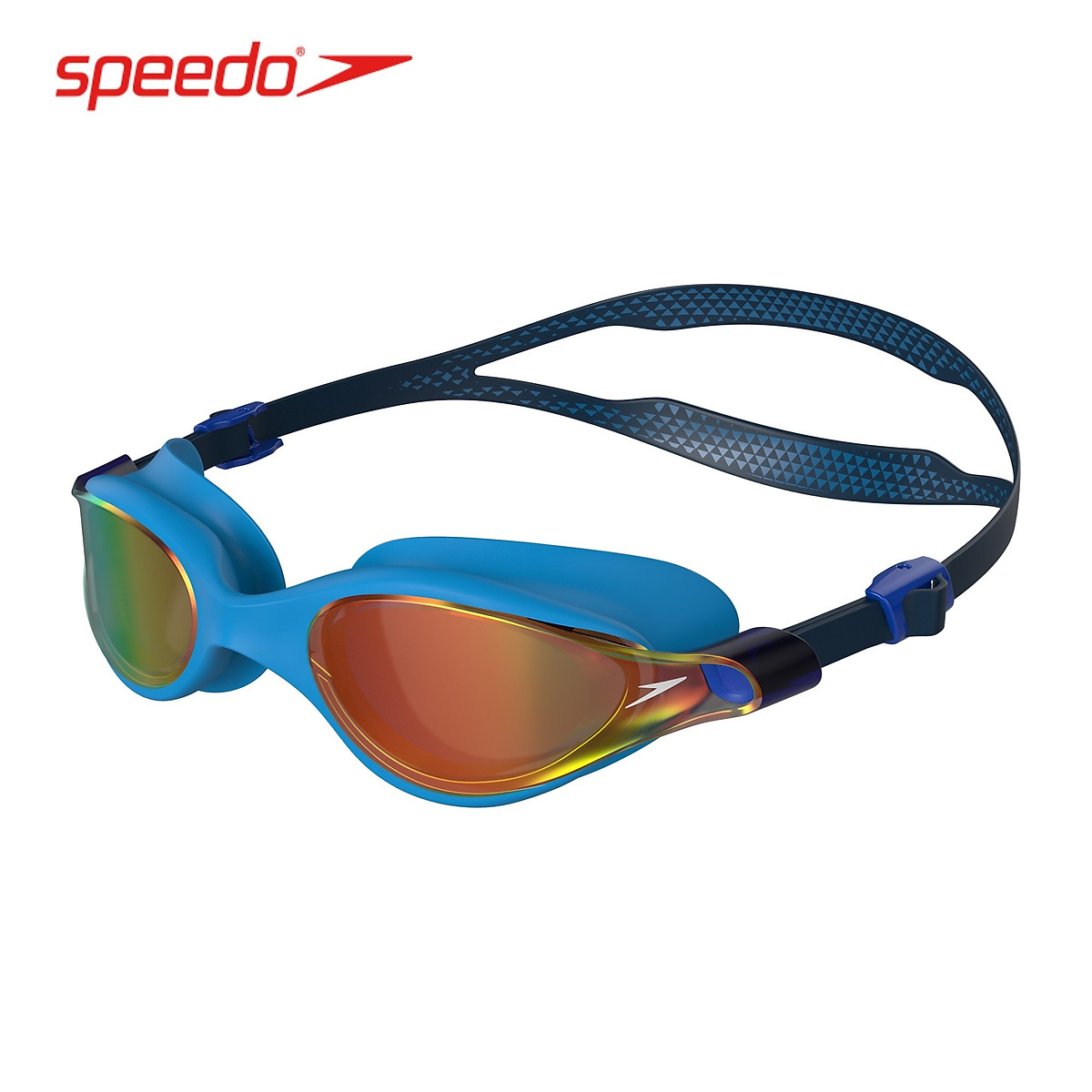 Kính Bơi Unisex Speedo Vue Mirror - 8-10964D633 - Nav/Gold - One Size | Supersports Vietnam | Tiki