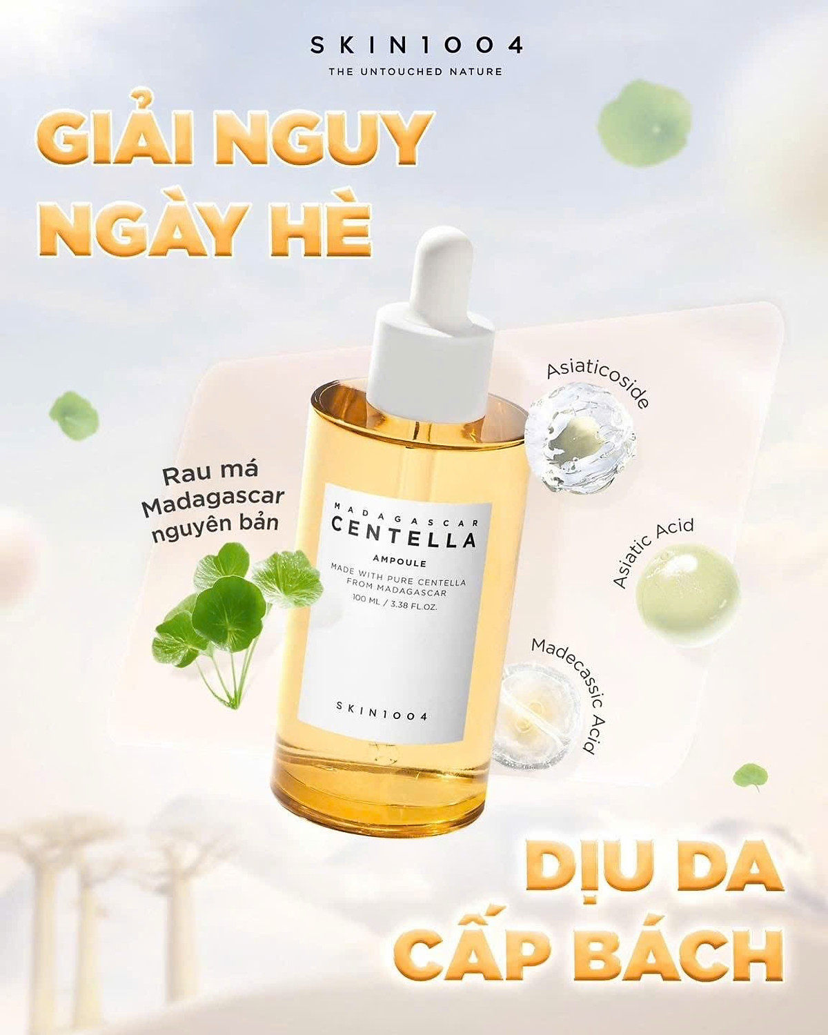 Tinh Chất cho da nhạy cảm Skin1004 Madagascar Centella Asiatica Ampoule 100ml