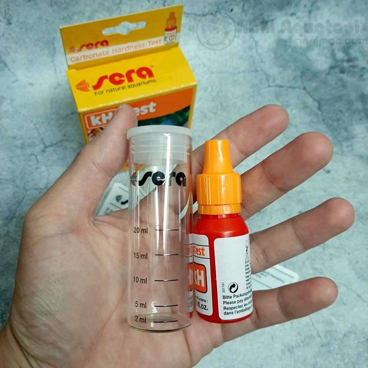 SERA Test Kit Test kH Kiểm tra nhanh Độ Kiềm, chính xác cho hồ cá