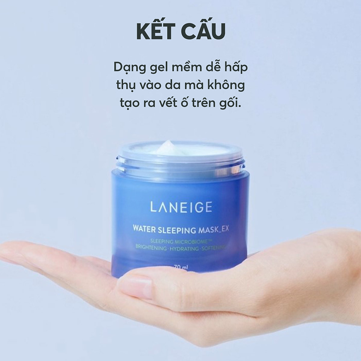 Mặt Nạ Ngủ Dưỡng Ẩm Và Tăng Khả Năng Tự Vệ Của Da Phiên Bản Cải Tiến LANEIGE Water Sleeping Mask EX
