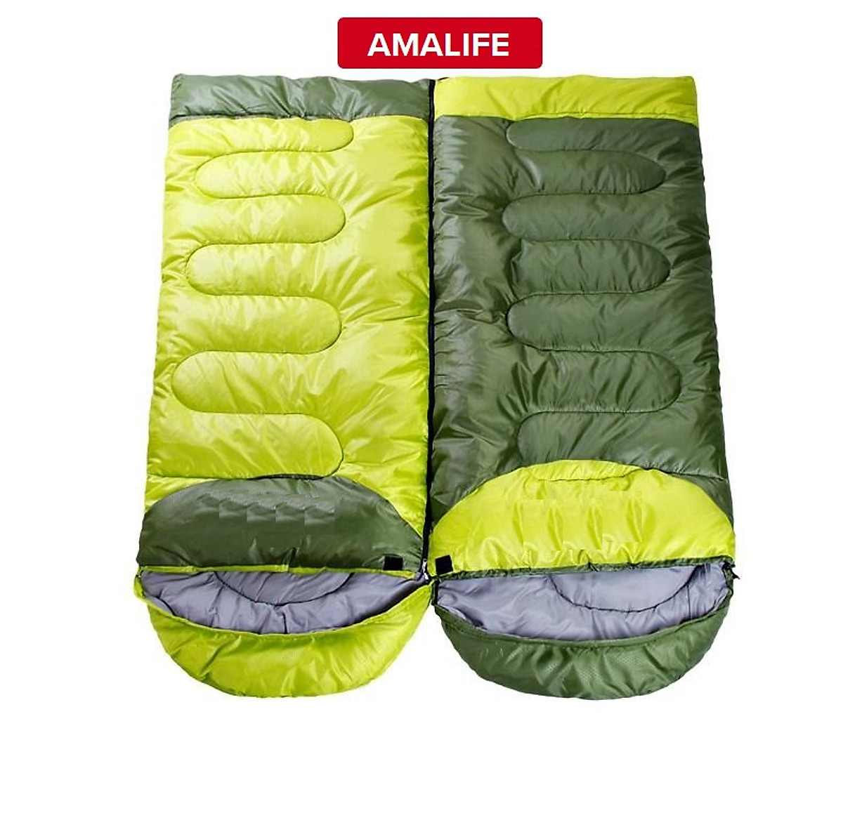 (FREE SHIP) Túi ngủ văn phòng du lịch cao cấp có trùm đầu - Chính hãng Amalife