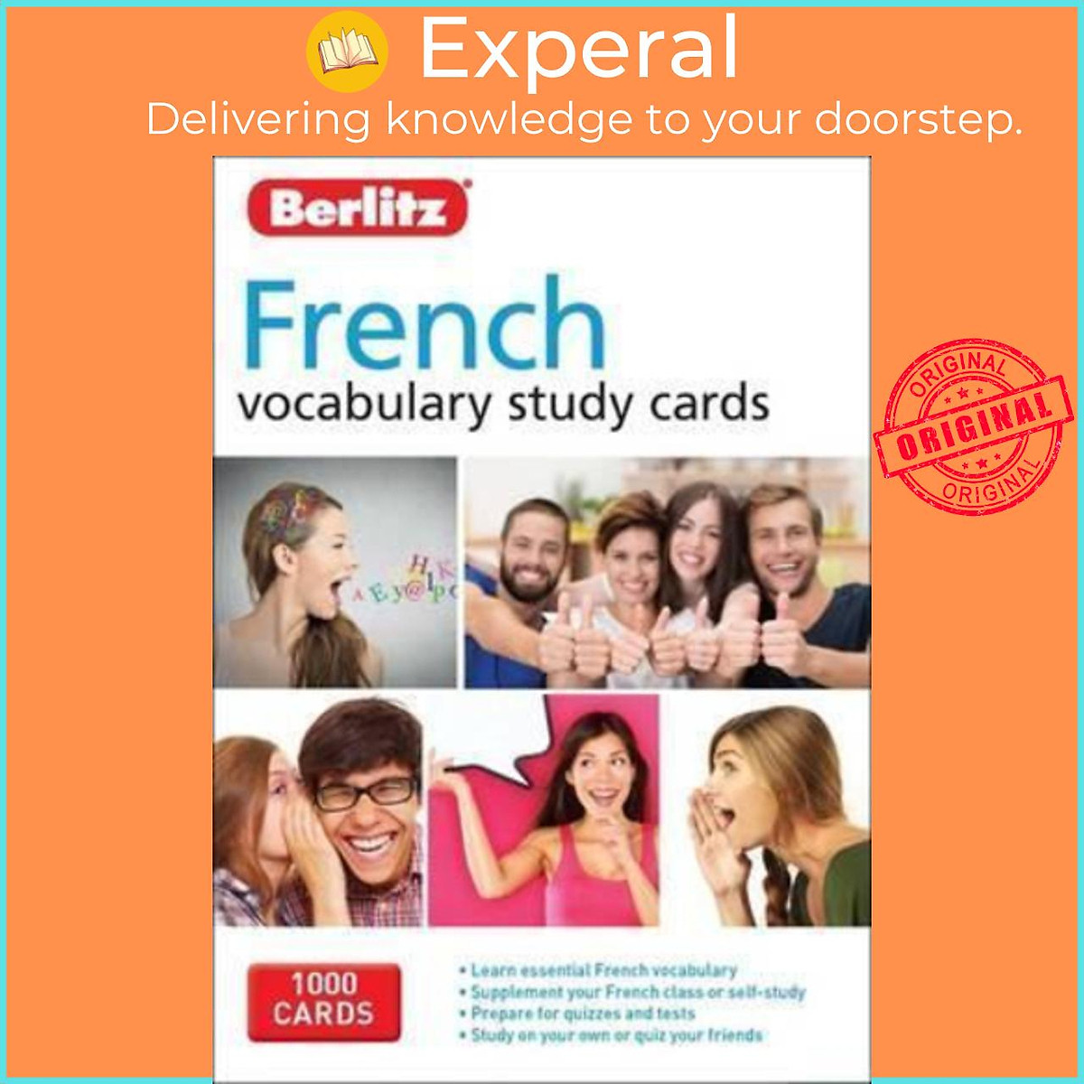 Sách - Berlitz Language: French Vocabulary Study Cards by Berlitz (UK edition, hardcover)