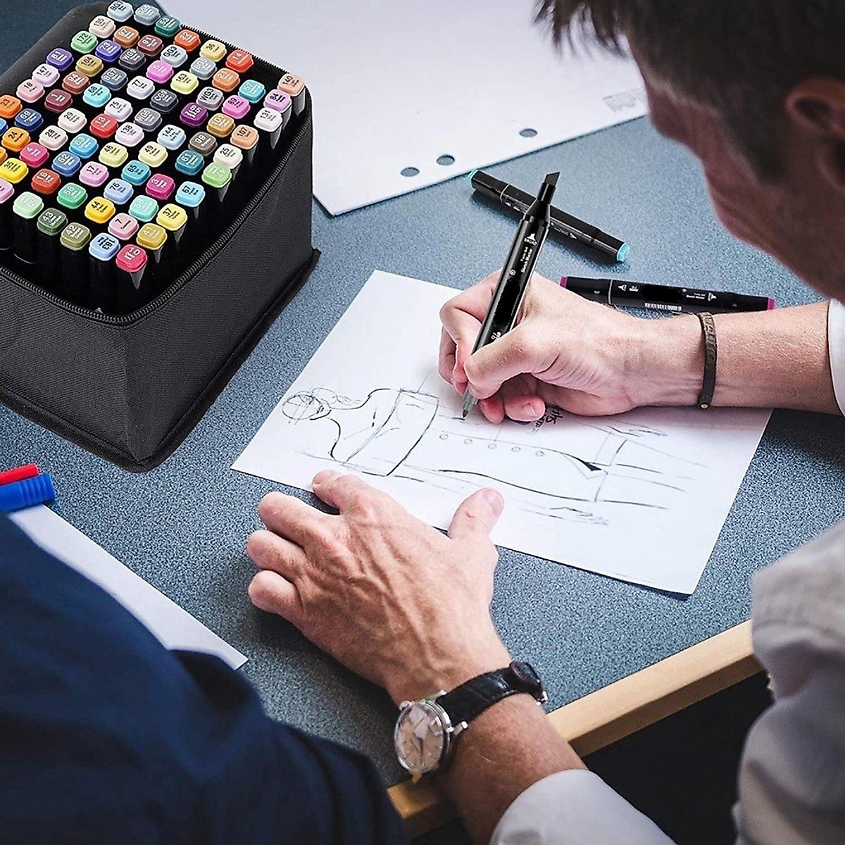 Bút màu marker chuyên nghiệp dododios - kèm túi vải, Bộ 48 Bút Màu Dạ Maker Touch 2 Đầu Họa Cụ Để Vẽ Tranh, Tô Màu, Vẽ Anime, Highlight, Take Note - Chính Hãng Dododios Bút Màu Marker Chuyên Nghiệp Dododios - Kèm Túi Vải, Bộ 48 Bút Màu Dạ Maker Touch 2 Đầu Họa Cụ Để Vẽ Tranh, Tô Màu, Vẽ Anime, Highlight, Take Note - Chính Hãng Dododios
