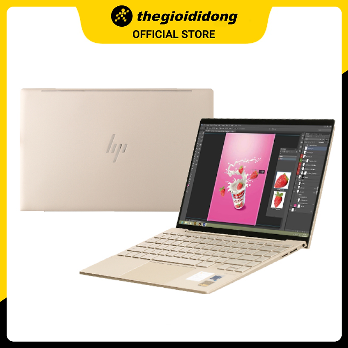 Laptop HP Envy 13 ba1535TU i7 1165G7/8GB/512GB/13.3"F/Win11/(4U6M4PA)/Vàng - Hàng chính hãng