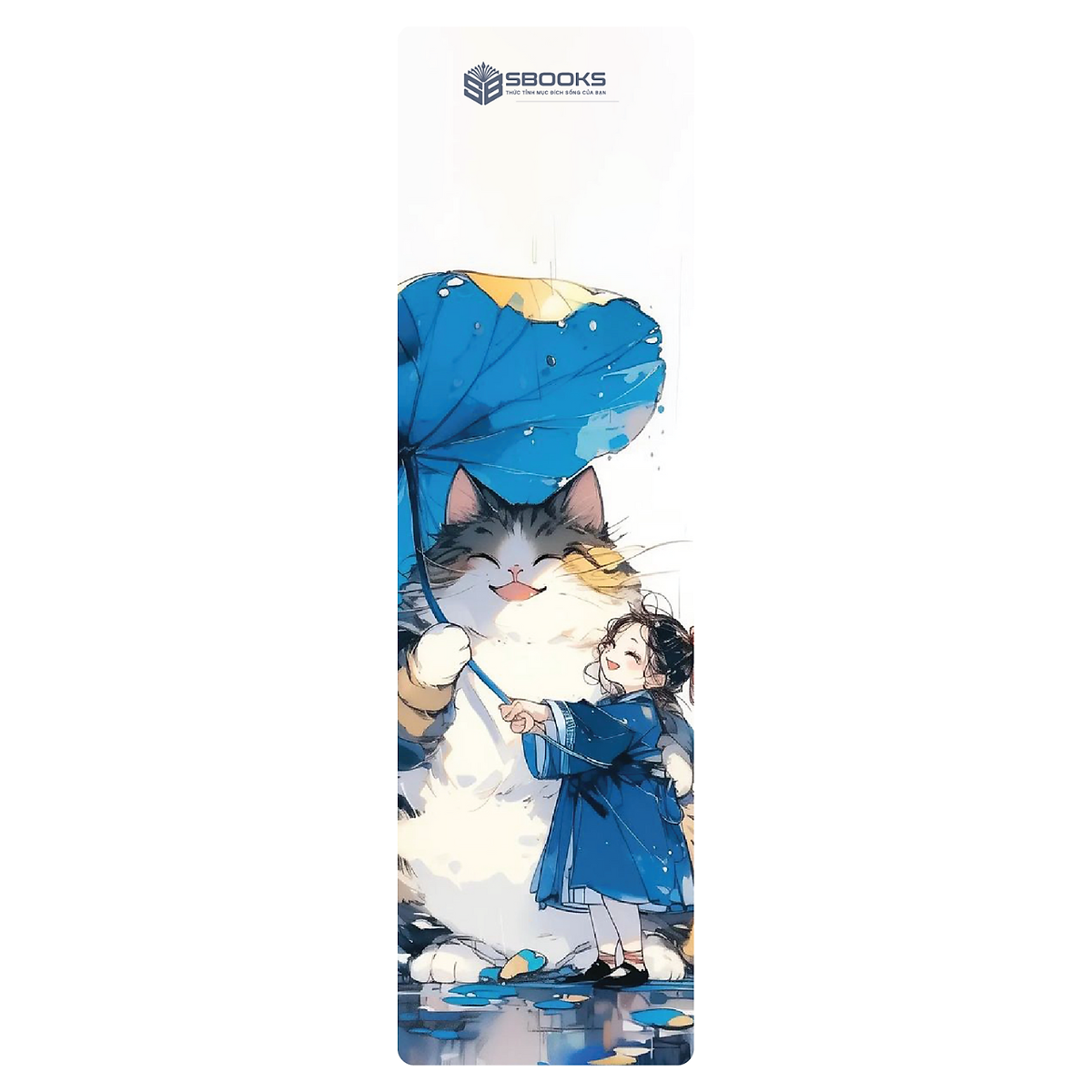 5 Cái Bookmark Kẹp Sách, Dấu Trang Hoạ Tiết Bé Và Mèo - SBOOKS
