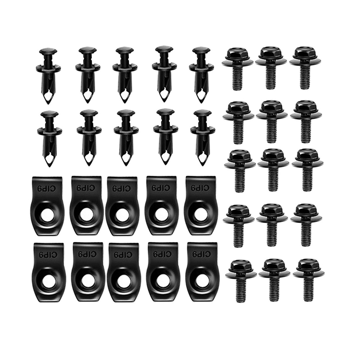 Car Body Bolts Body Bolts Screw Nut Spare Parts Portable Bumpers Screw