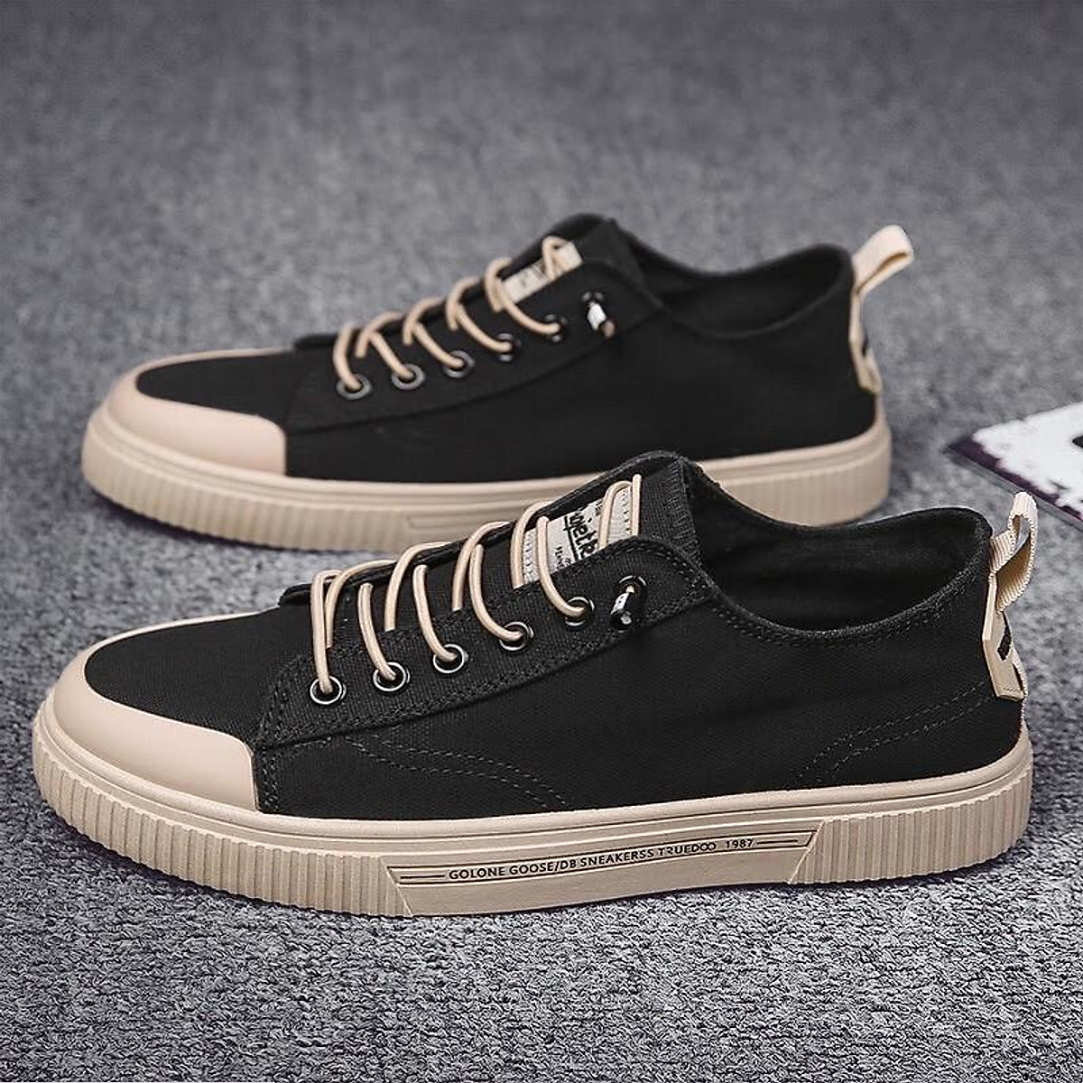  Giày Nam Sneaker Chất Liệu Vải Bò, Đế Cao Su Mềm Phong Cách Trẻ Trung Năng Động - Mã sản phẩm D87
