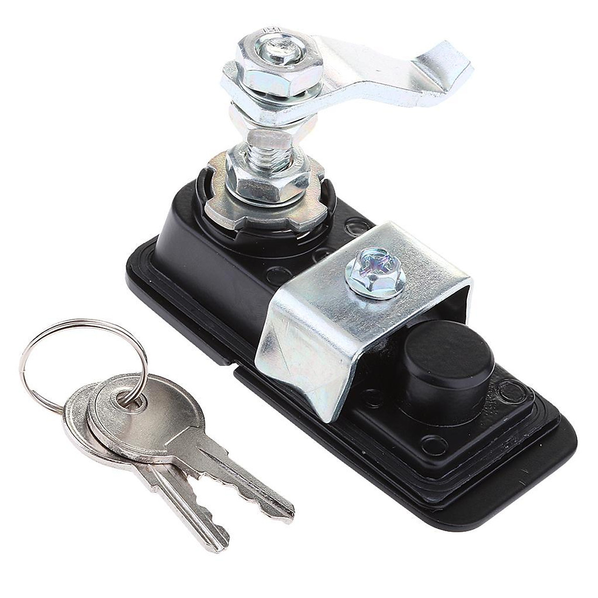 Black Compression Latch / Lock with Keys Fits Horsebox Trailers Locker Doors
