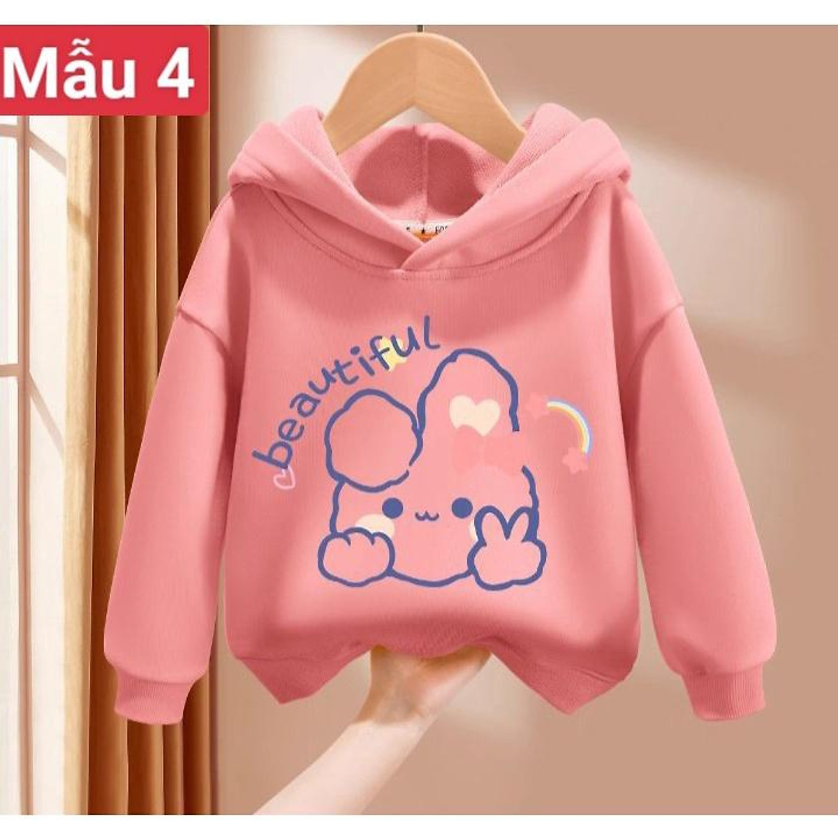 Áo hoodie hình dễ thương cho bé gái từ 9 đến 33kg - Áo khoác bé gái