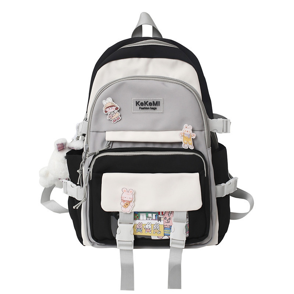 Mua Balo nữ đi học cá tính đẹp giá rẻ thời trang cao cấp cute dễ thương 3567 - ĐEN/TRẮNG tại CoCa Shop | Tiki Mua Balo Nữ Đi Học Cá Tính Đẹp Giá Rẻ Thời Trang Cao Cấp Cute Dễ Thương 3567 - Đen/Trắng Tại Coca Shop | Tiki