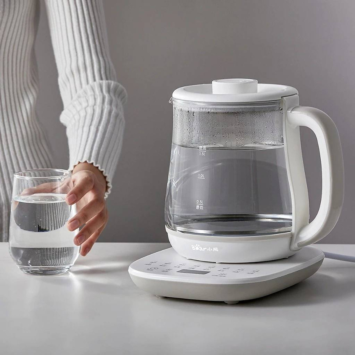 Bình trà đa năng Bear YSH-D15V7 (1,5 lít) - Hàng nội địa - Hàng chính hãng