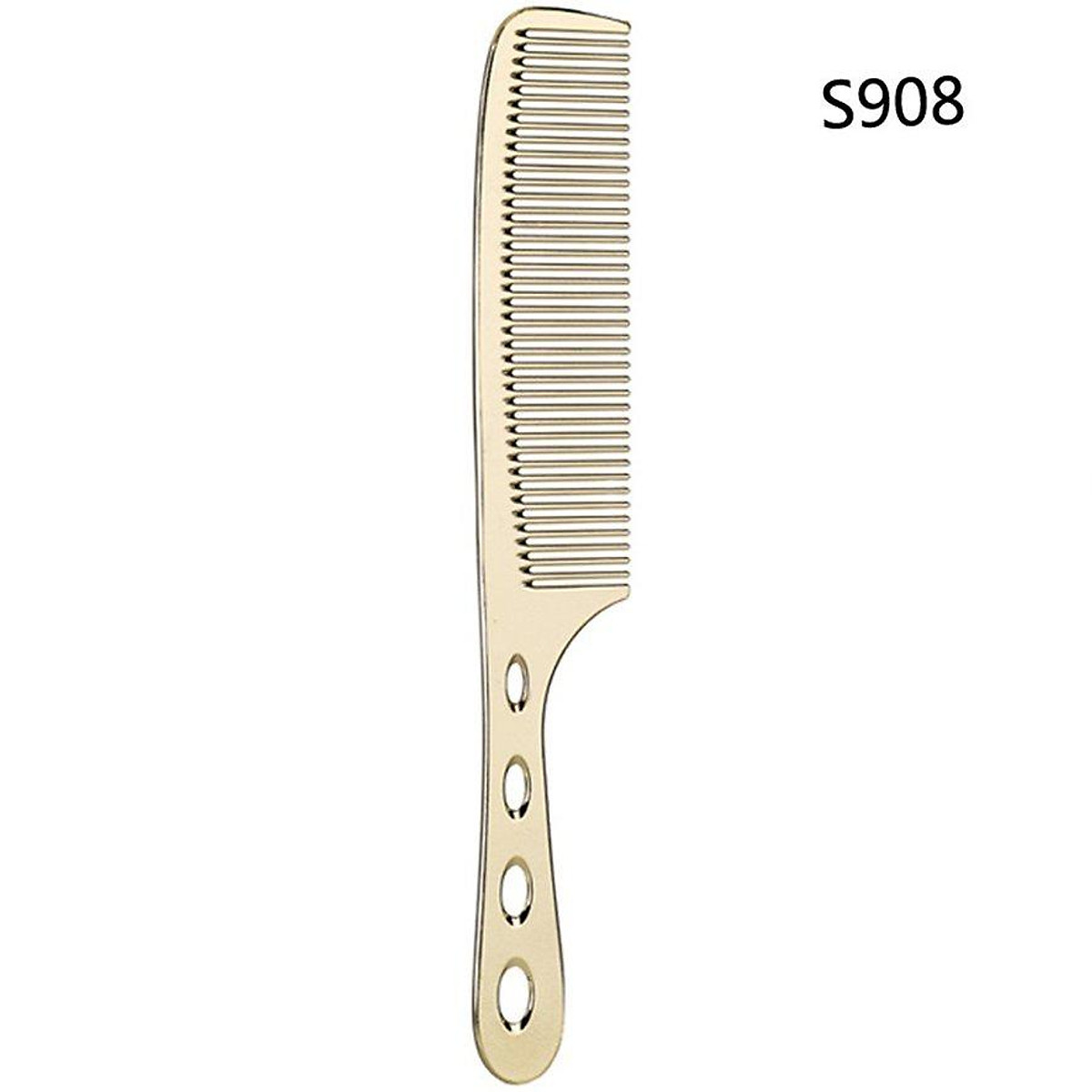 Professional Aluminum Hair Comb Brush Antistatic Cutting Comb Double Side S908