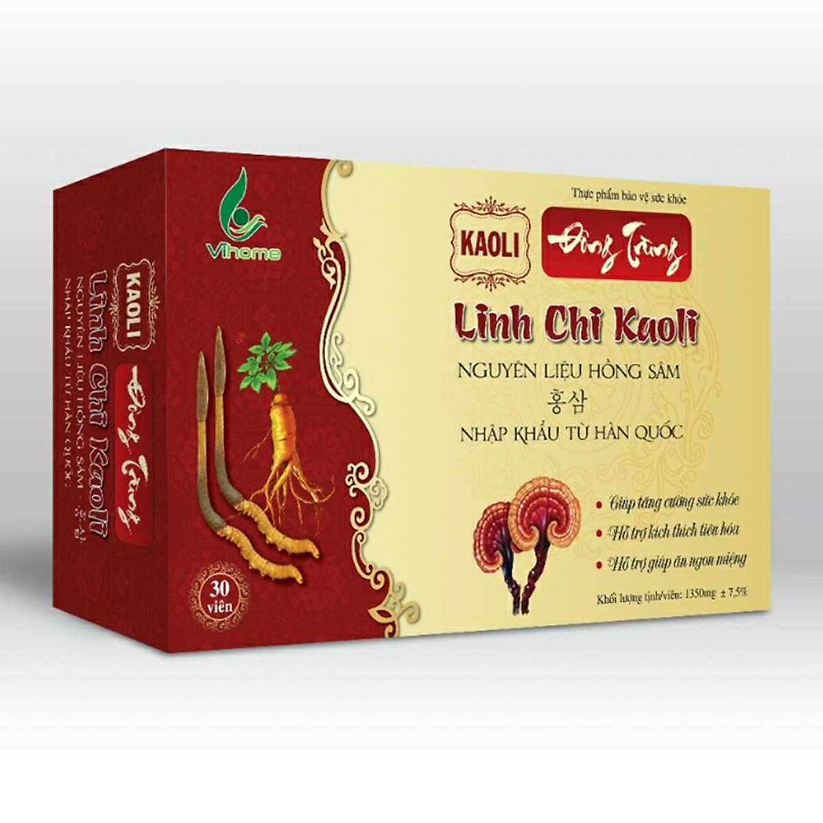 Thực phẩm bổ sung dinh dưỡng Linh Chi Kaoli dành cho người lớn