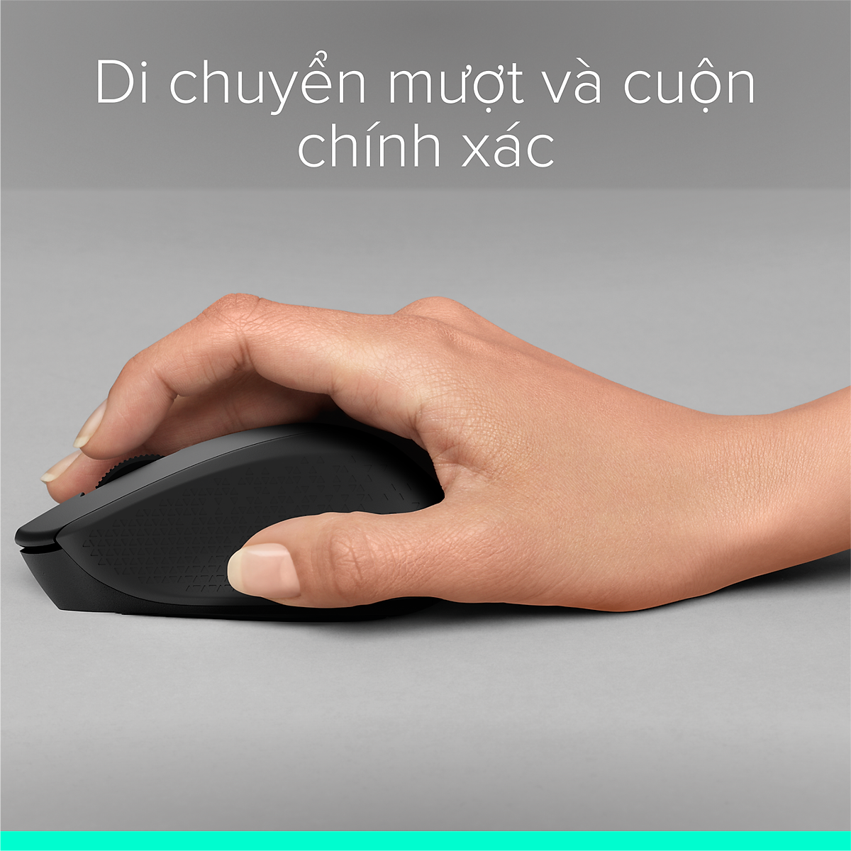Chuột không dây Logitech M330 Silent Plus giảm ồn 90% - USB 2.4GHz, pin 2 năm, phù hợp người thuận tay phải, PC/ Laptop - Hàng chính hãng - Màu Đen