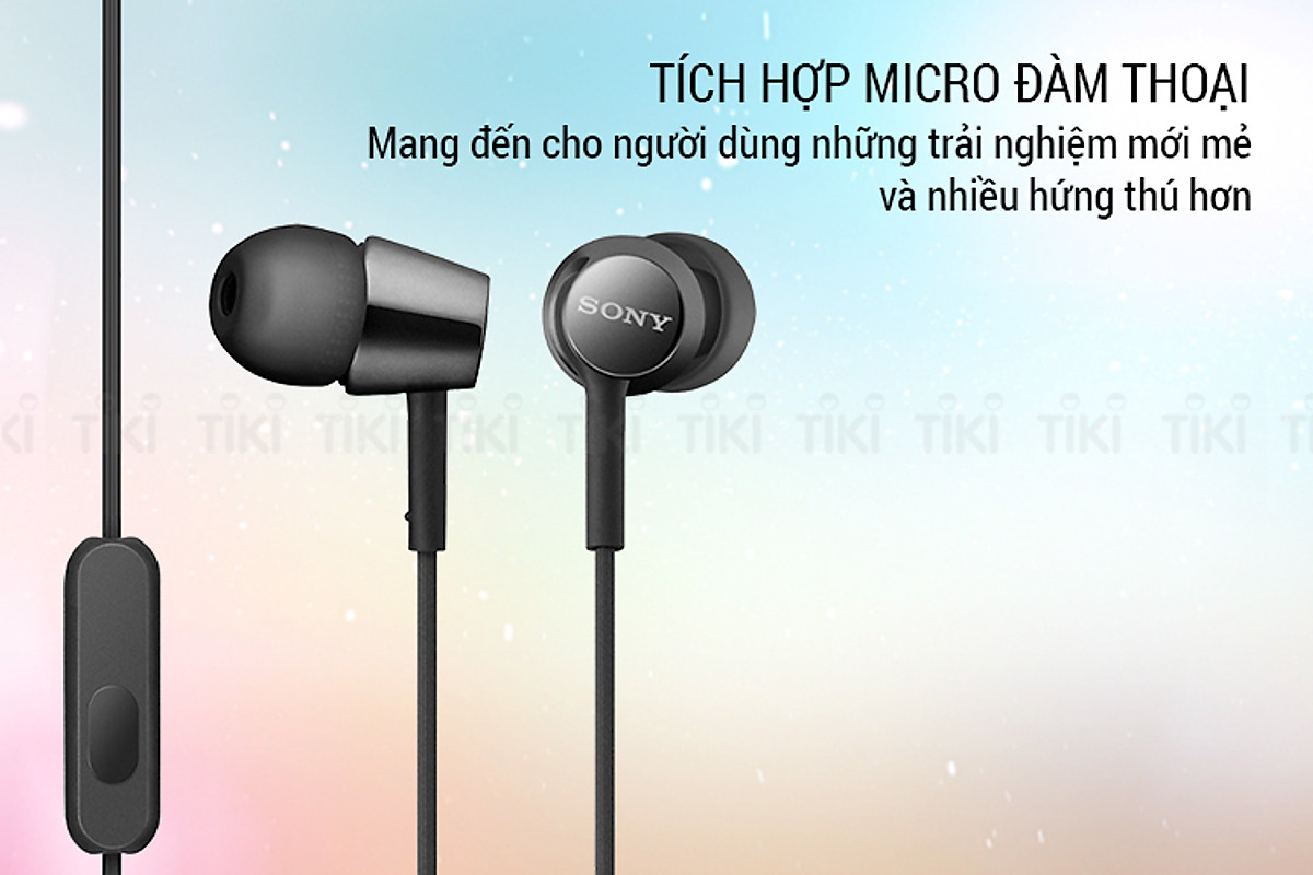 Tai Nghe Nhét Tai Sony MDR-EX155AP - Hàng Chính Hãng